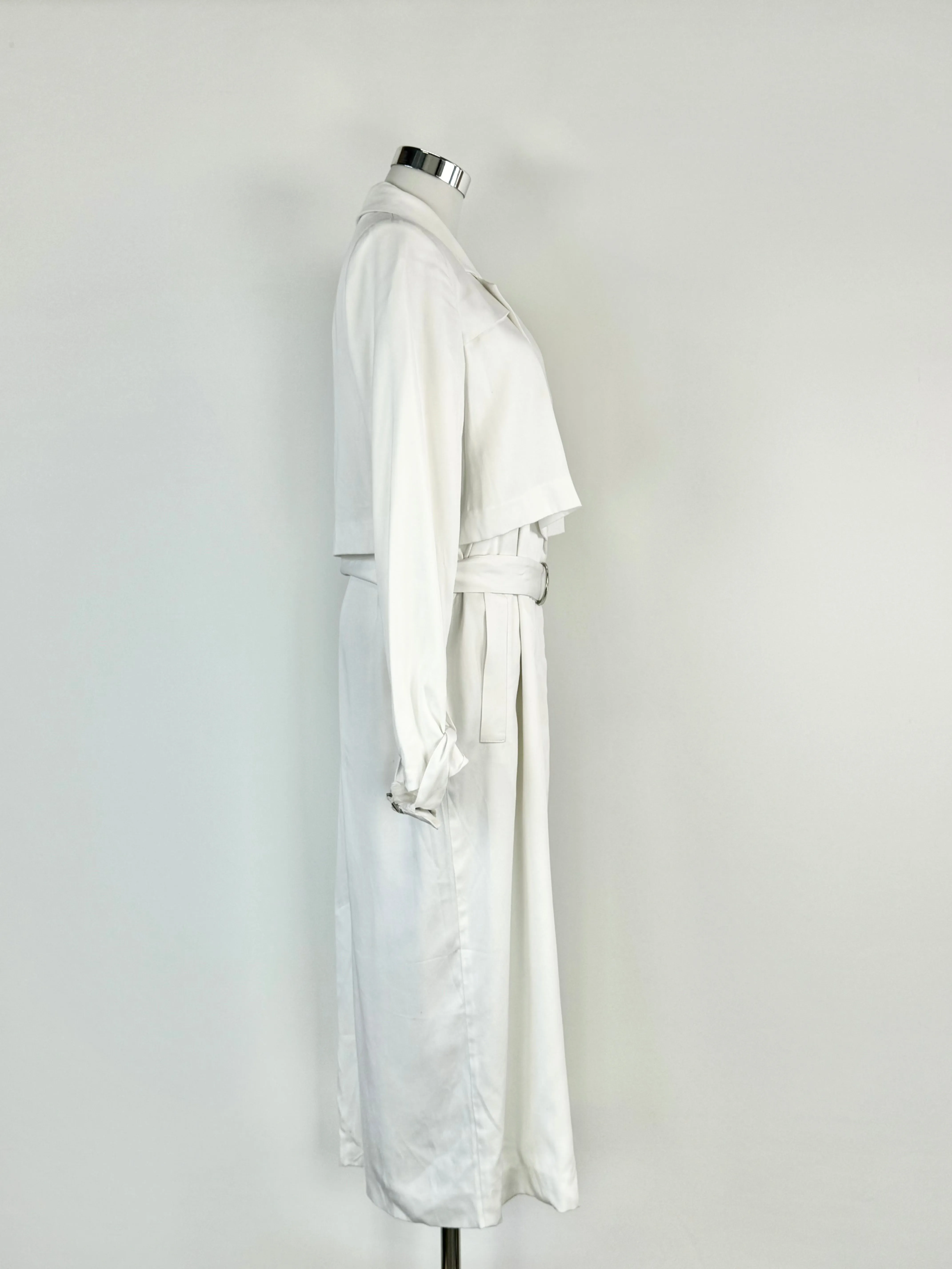 2NDDAY White Trench Coat NWT - AU8