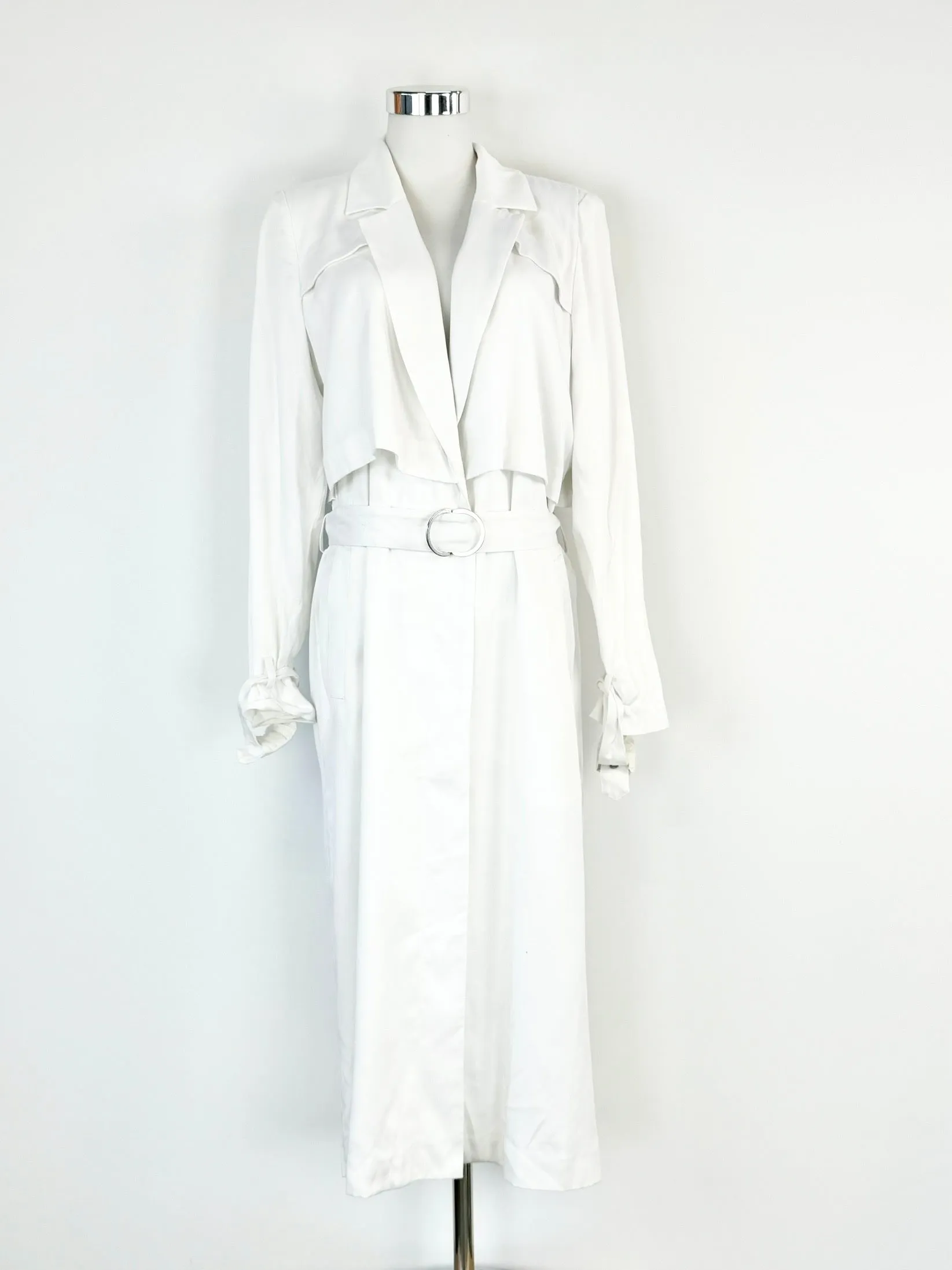 2NDDAY White Trench Coat NWT - AU8