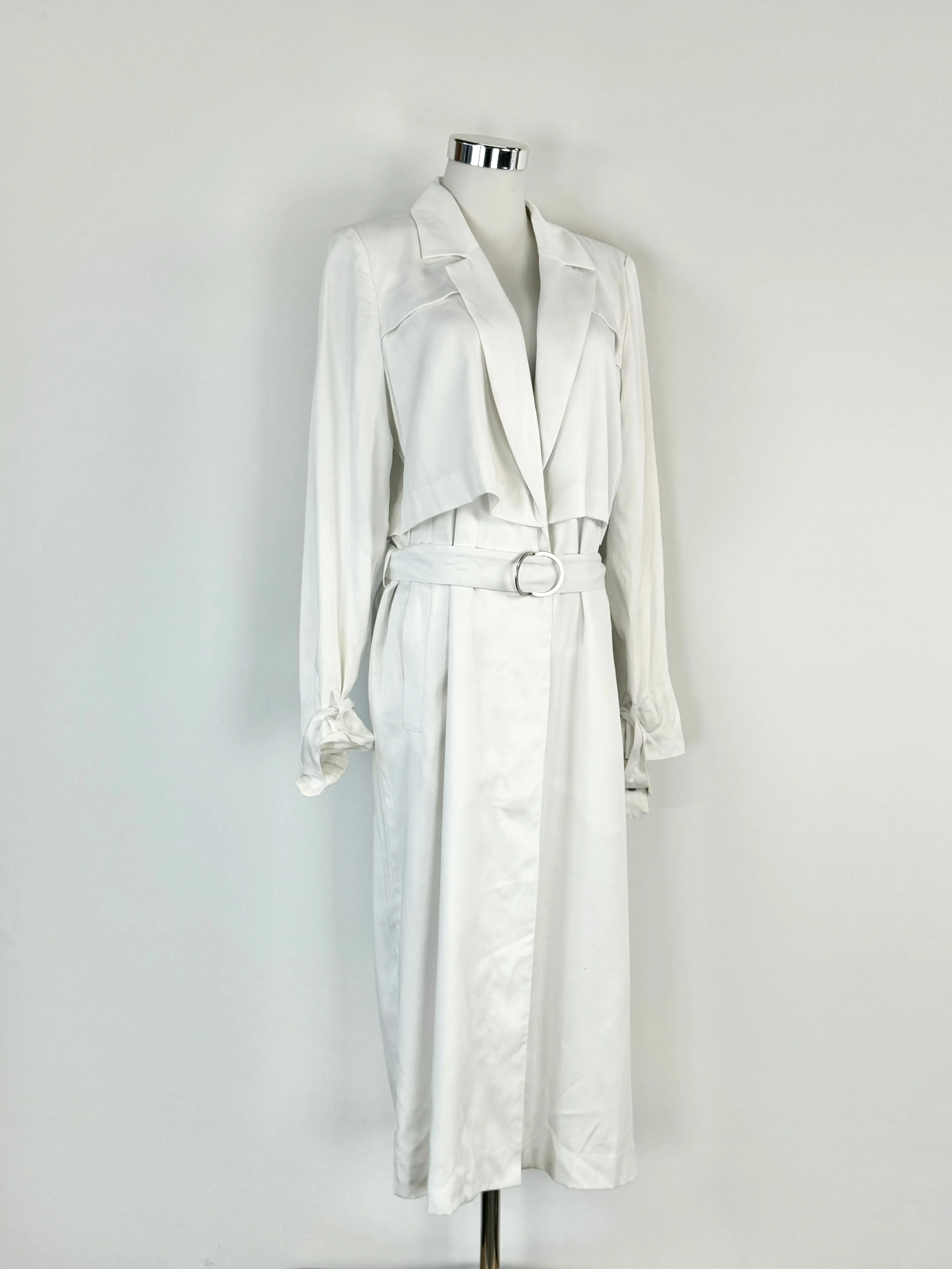 2NDDAY White Trench Coat NWT - AU8