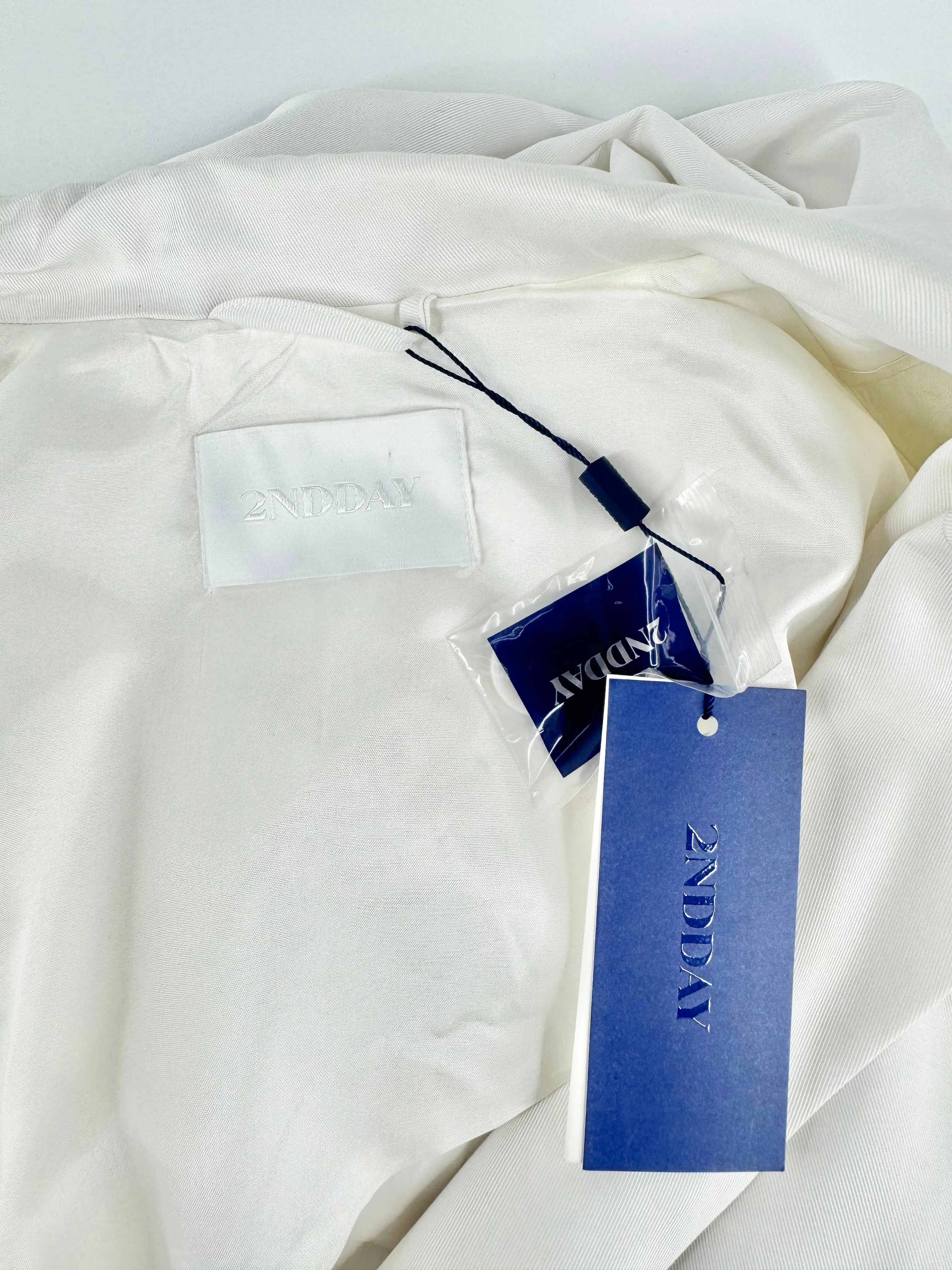 2NDDAY White Trench Coat NWT - AU8