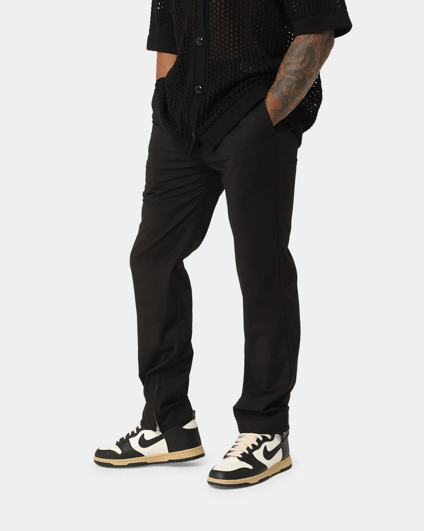 404 Heritage Zip Trouser Black