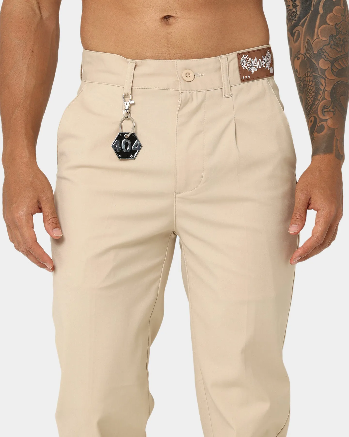 404 Heritage Zip Trouser Stone