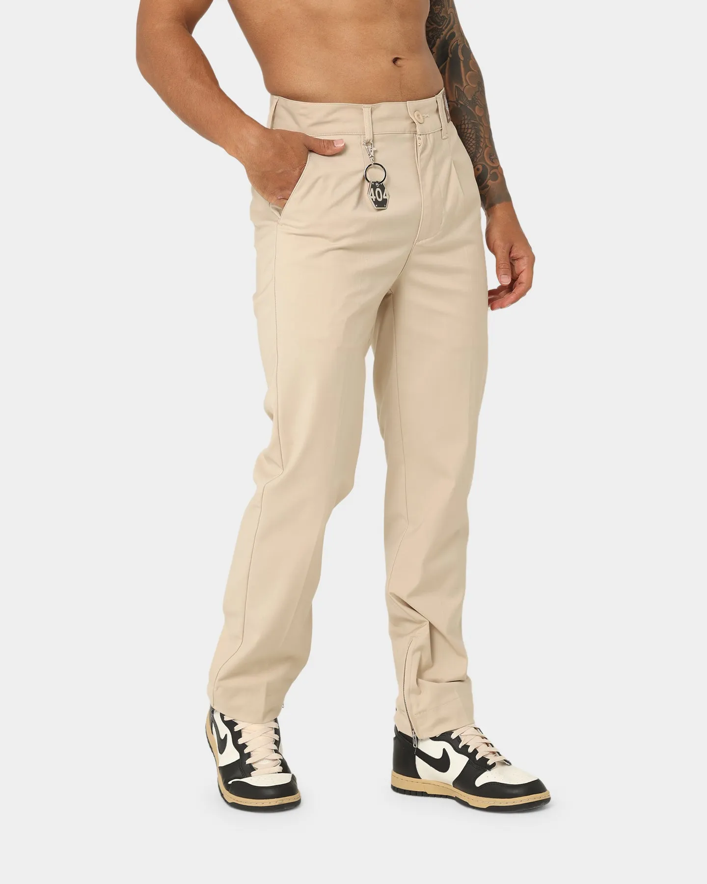 404 Heritage Zip Trouser Stone