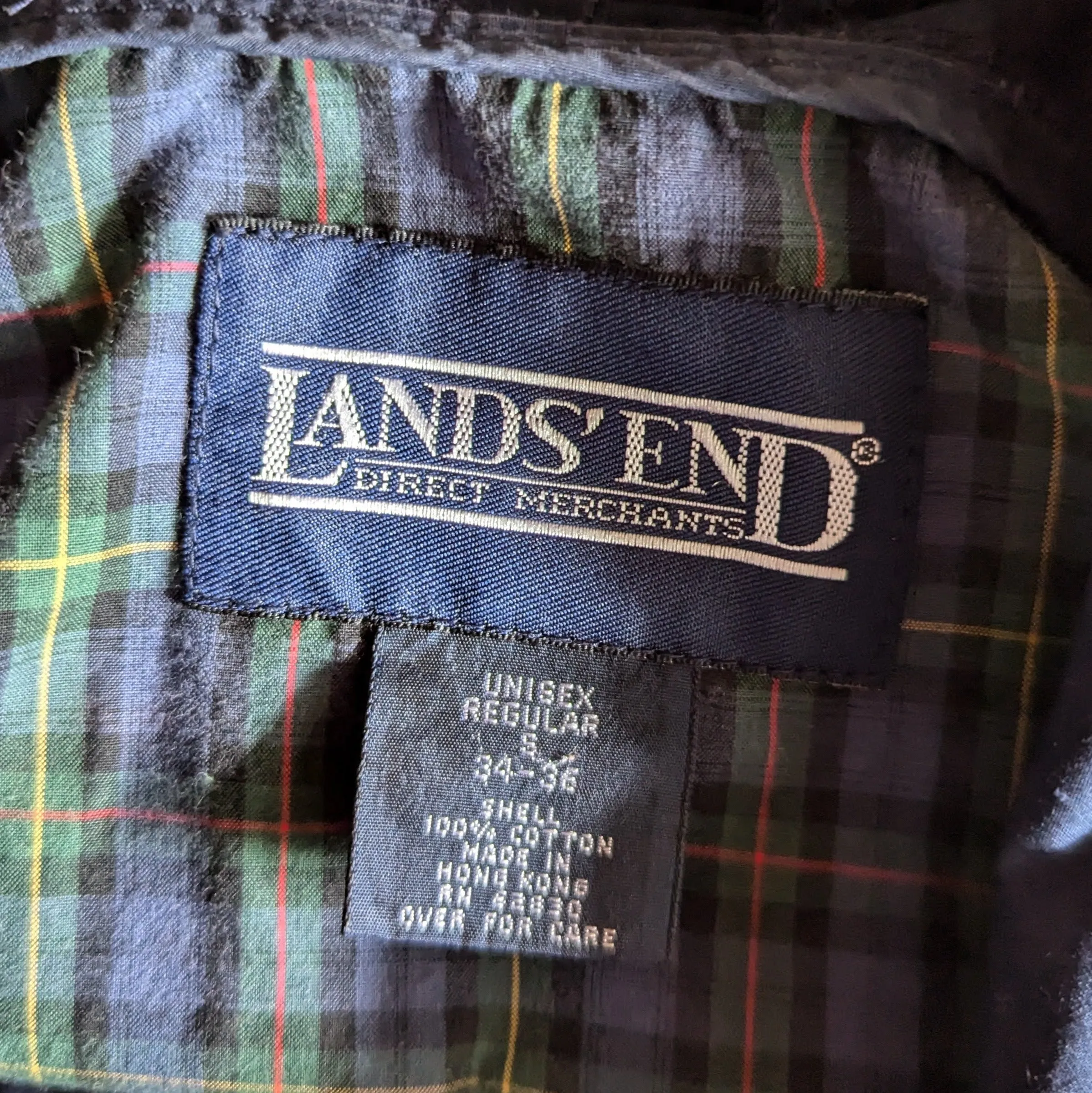 90s Vintage Lightweight Plaid Parka