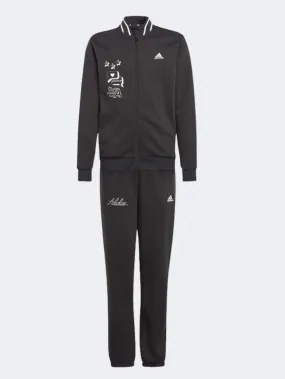 Adidas Bluv Q3 Kids-Girls Sportswear Suit Black/White