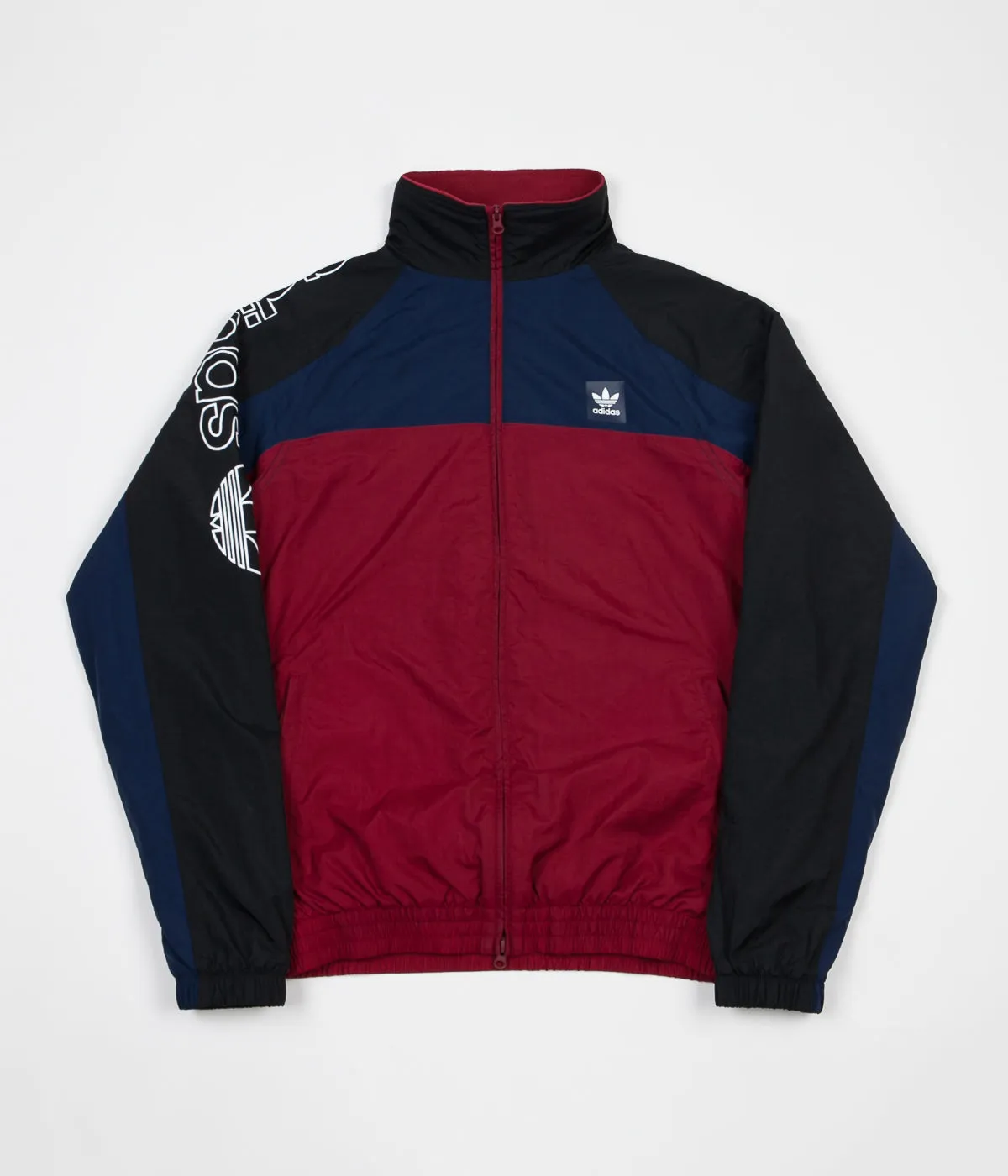 Adidas Protect Ya Neck Jacket - Black / Collegiate Navy / Collegiate Burgundy