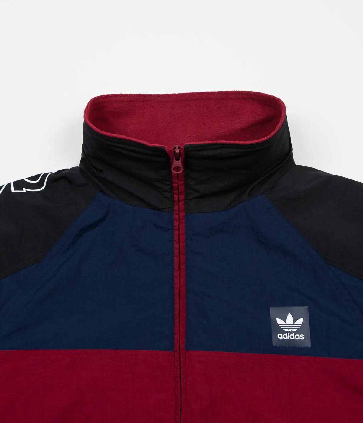 Adidas Protect Ya Neck Jacket - Black / Collegiate Navy / Collegiate Burgundy