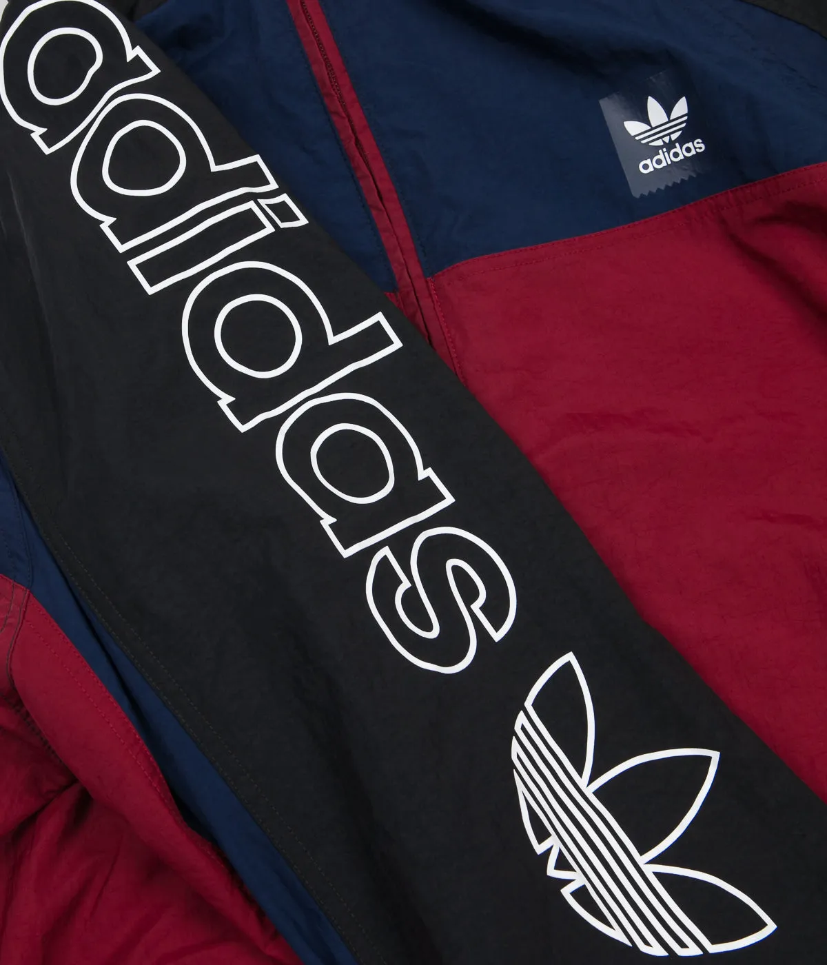 Adidas Protect Ya Neck Jacket - Black / Collegiate Navy / Collegiate Burgundy