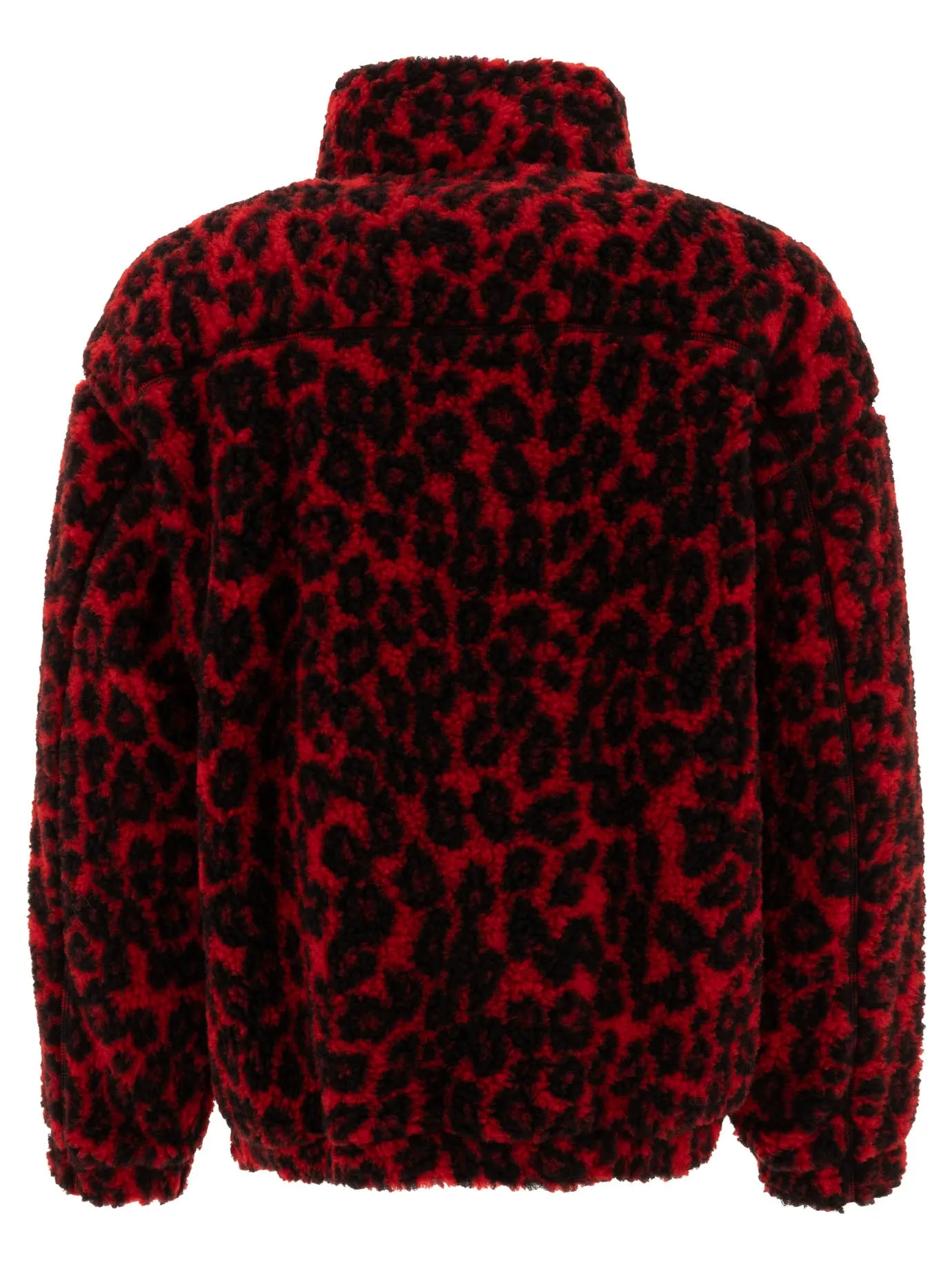 Alexander McQueen Leopard Print Fleece Jacket