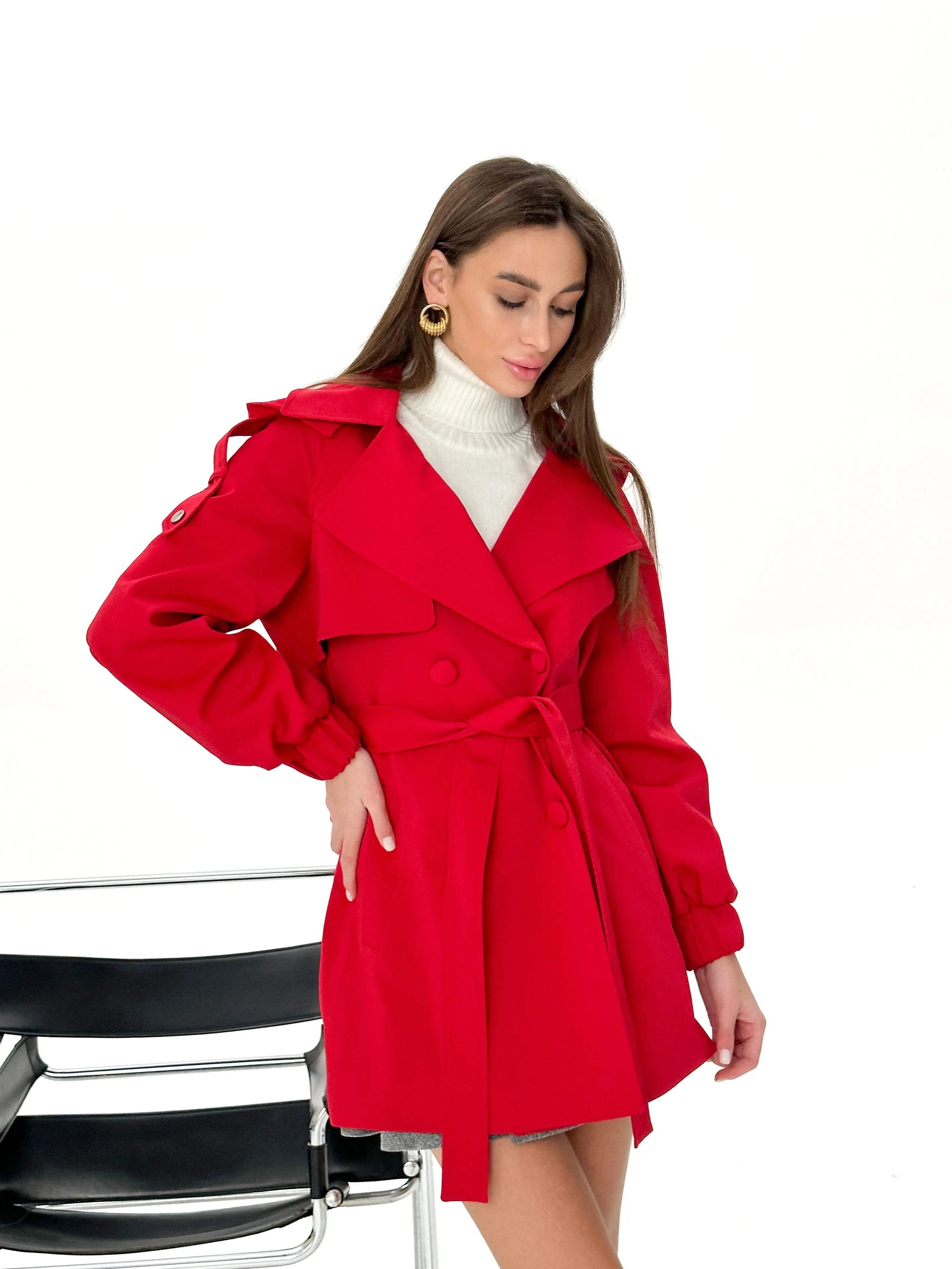 Ariana Hooded Trench Coat