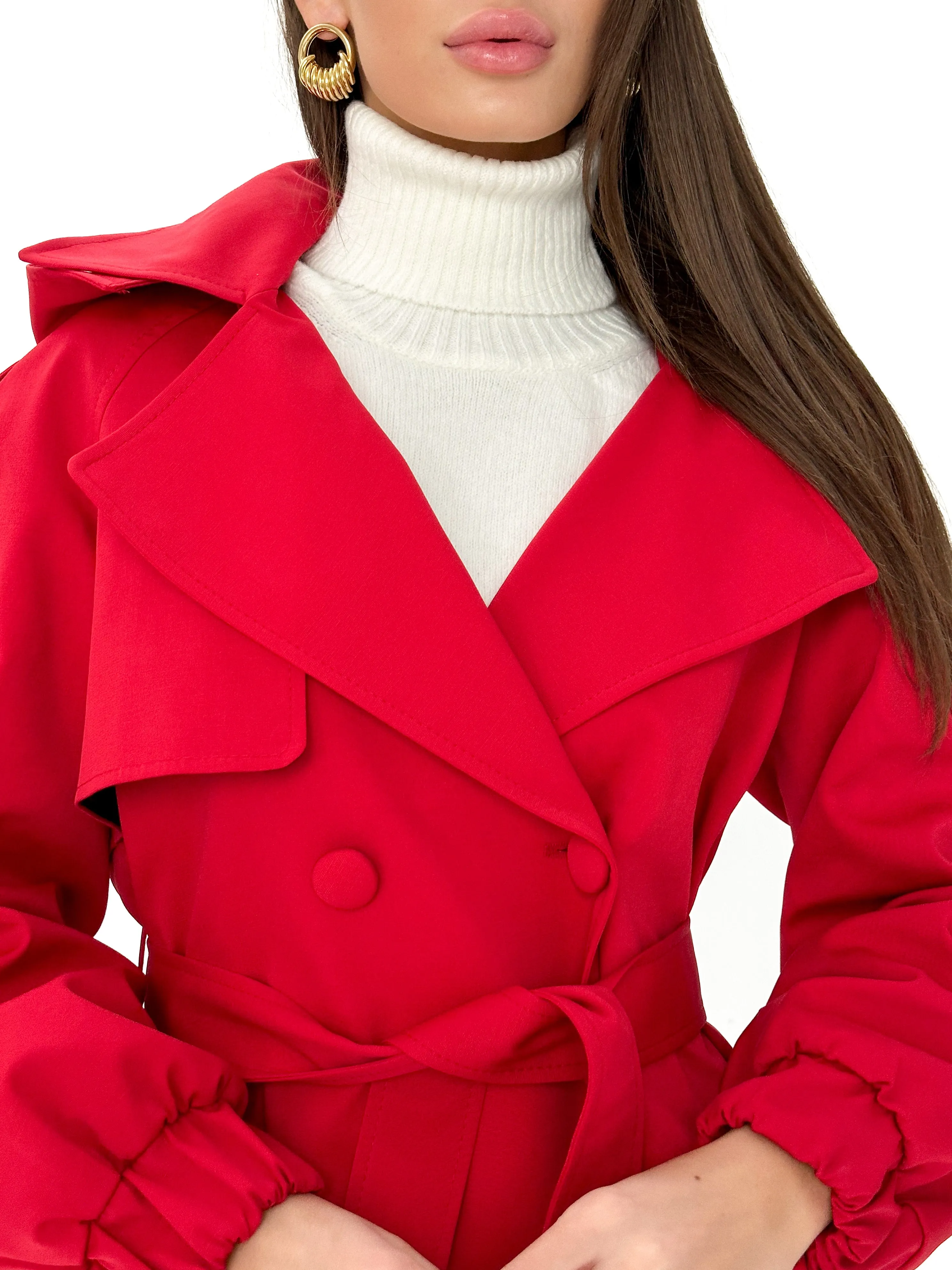 Ariana Hooded Trench Coat