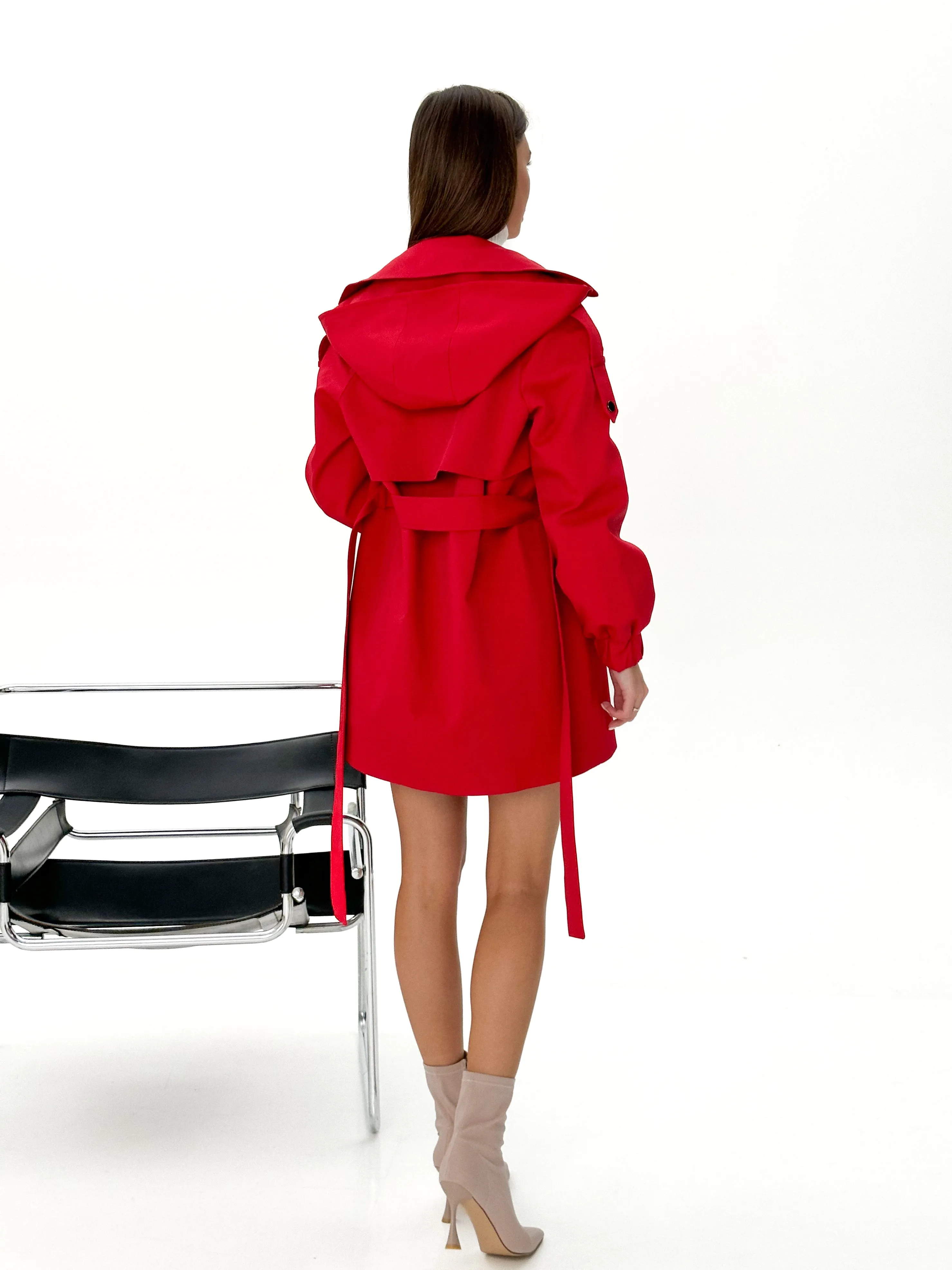 Ariana Hooded Trench Coat