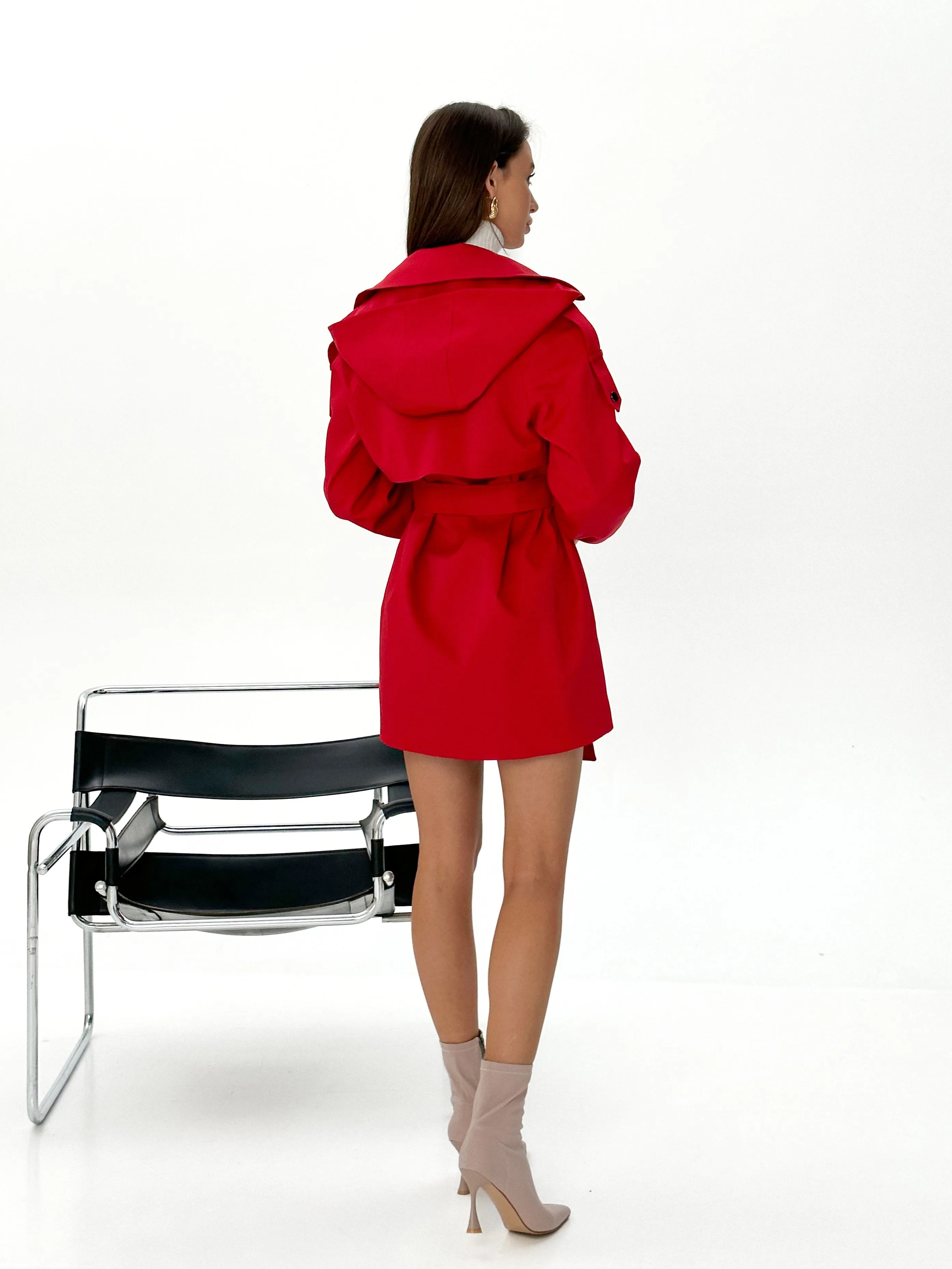 Ariana Hooded Trench Coat