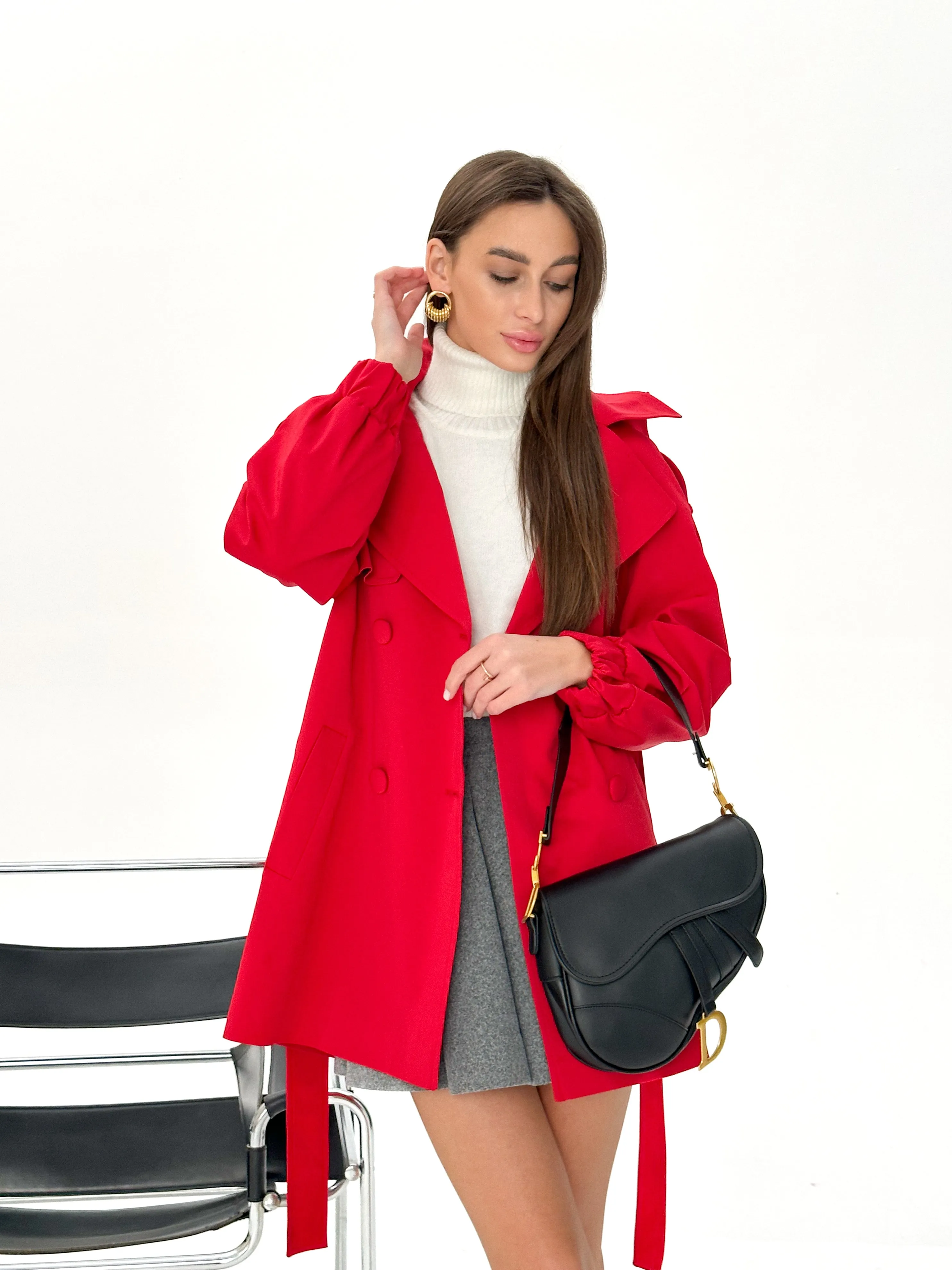 Ariana Hooded Trench Coat