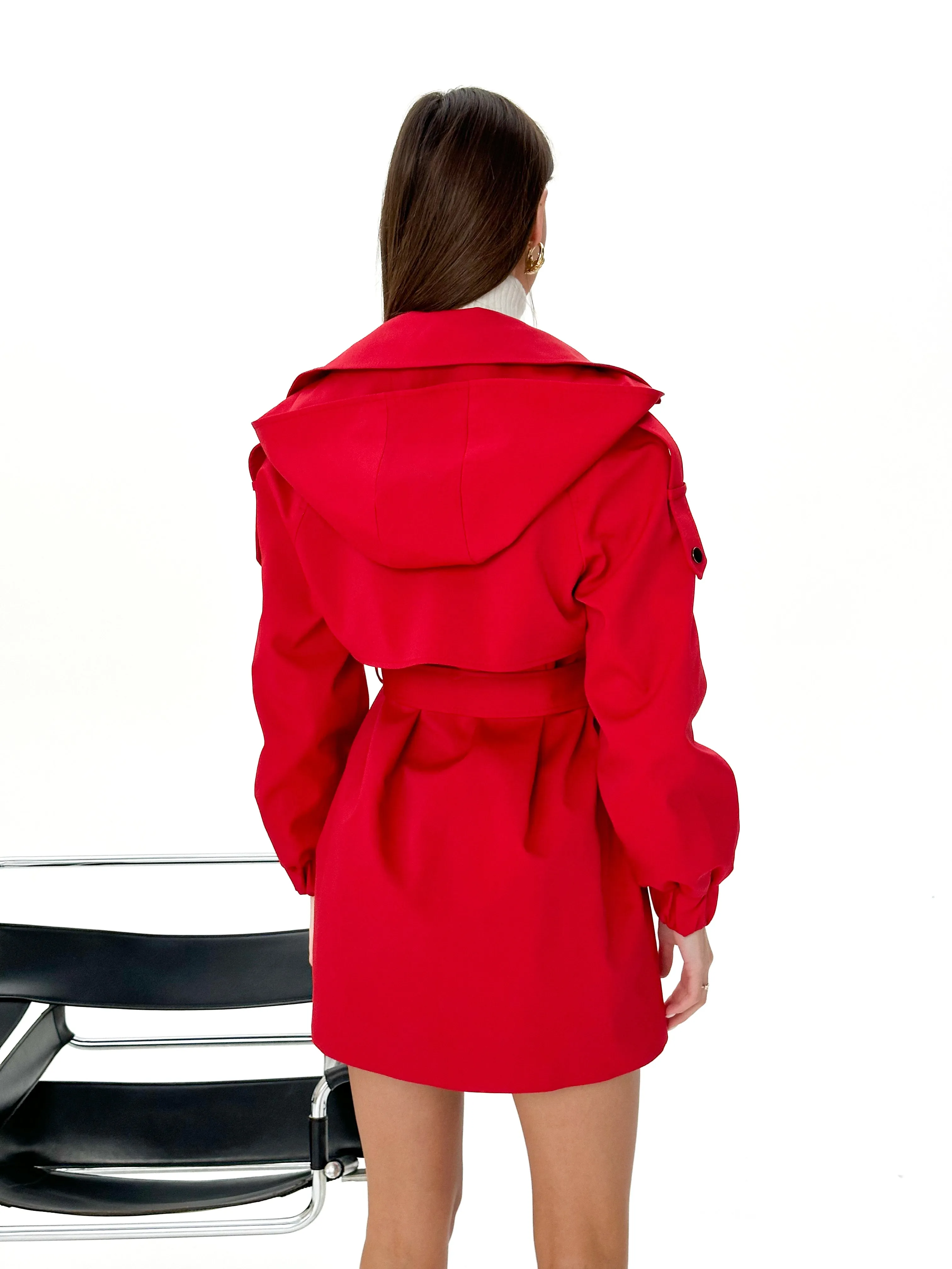 Ariana Hooded Trench Coat