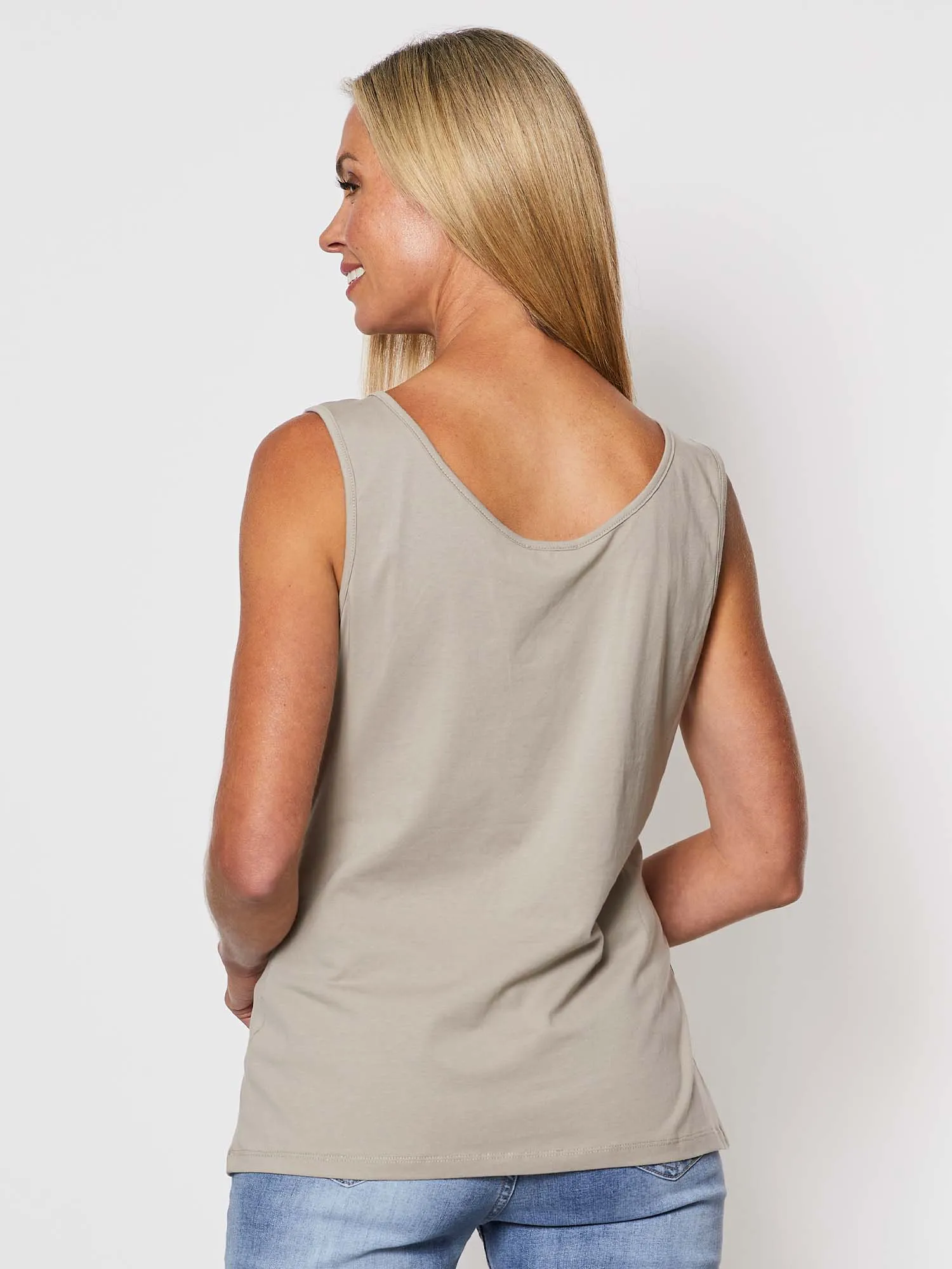 Basic Cotton Camisole - Natural