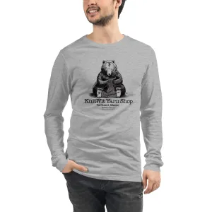 Bear Knitting Unisex Long Sleeve Tee