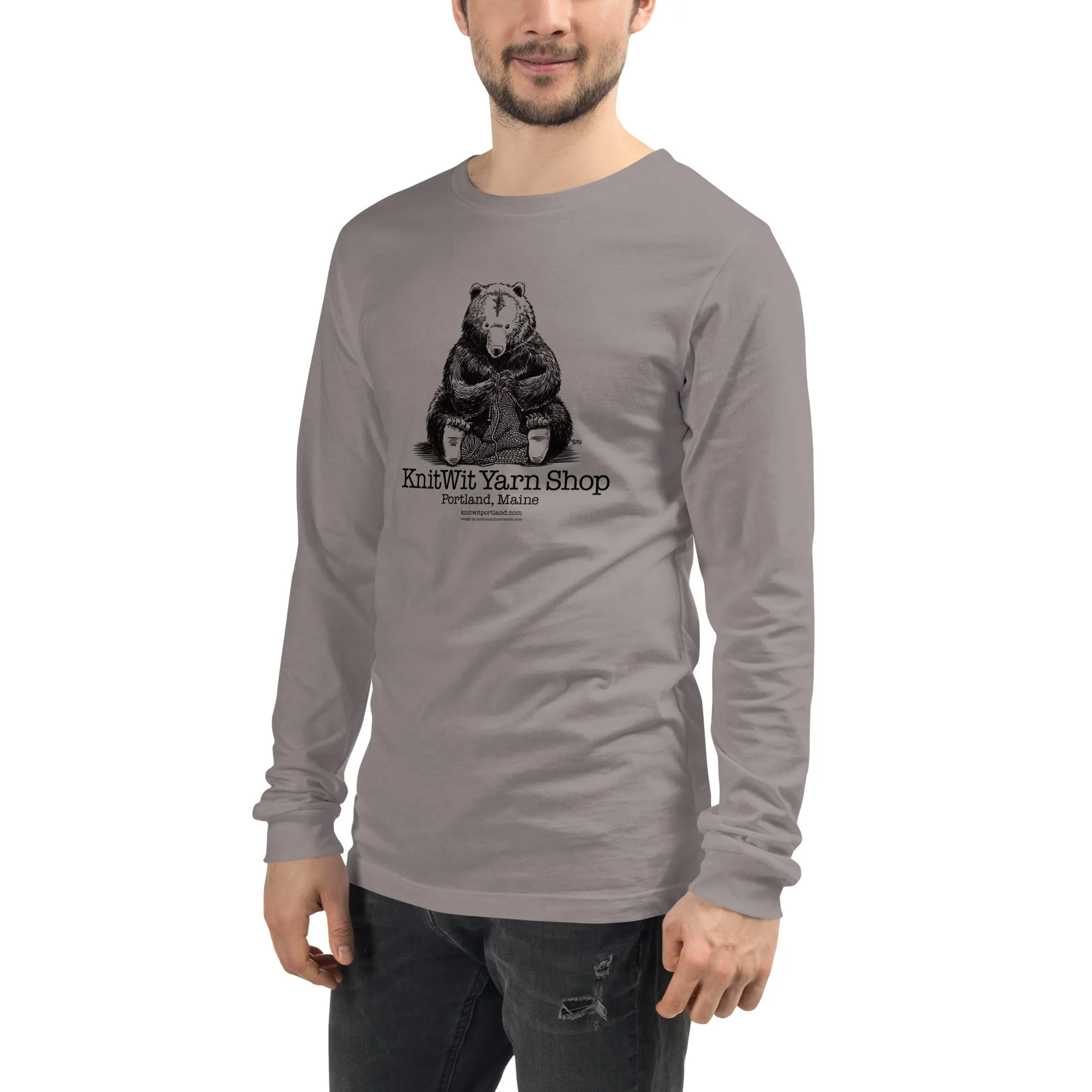 Bear Knitting Unisex Long Sleeve Tee