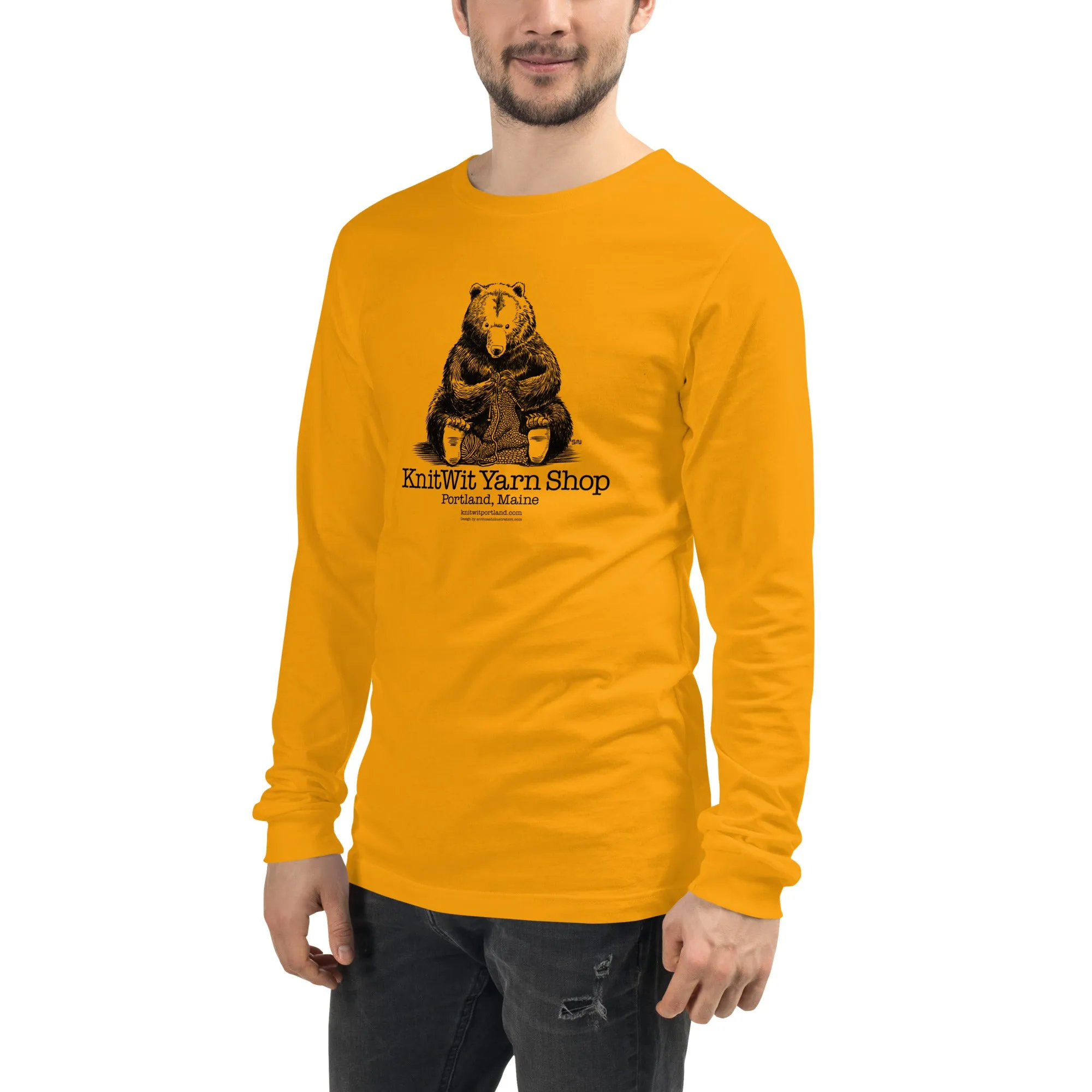 Bear Knitting Unisex Long Sleeve Tee