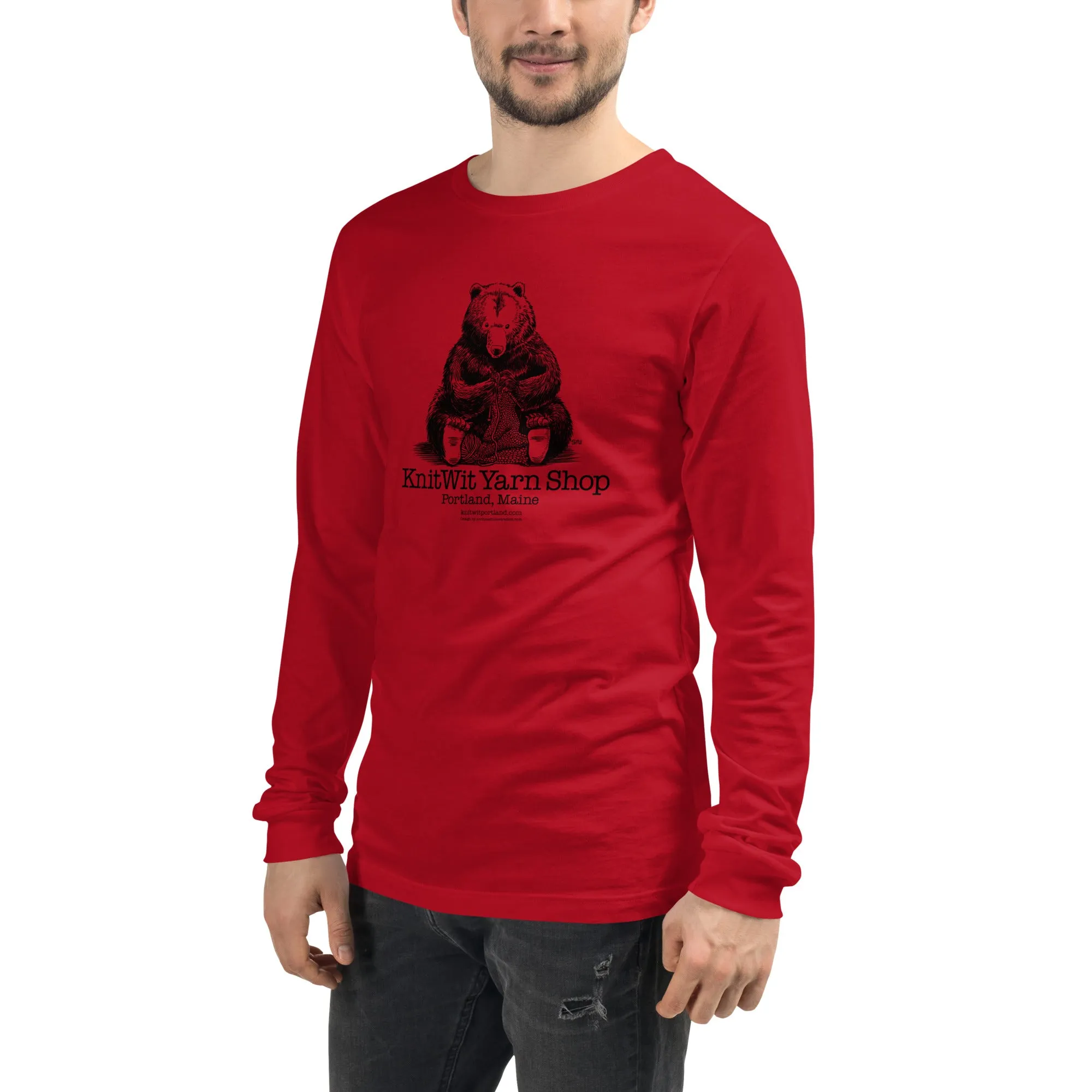 Bear Knitting Unisex Long Sleeve Tee