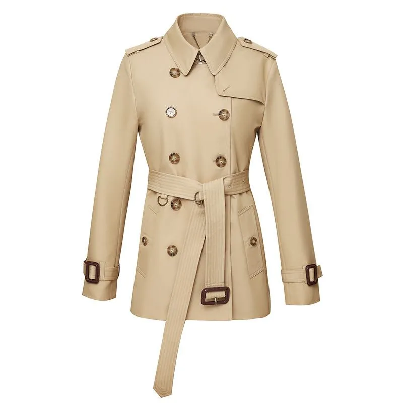 Belted Double Breasted Trench Coat