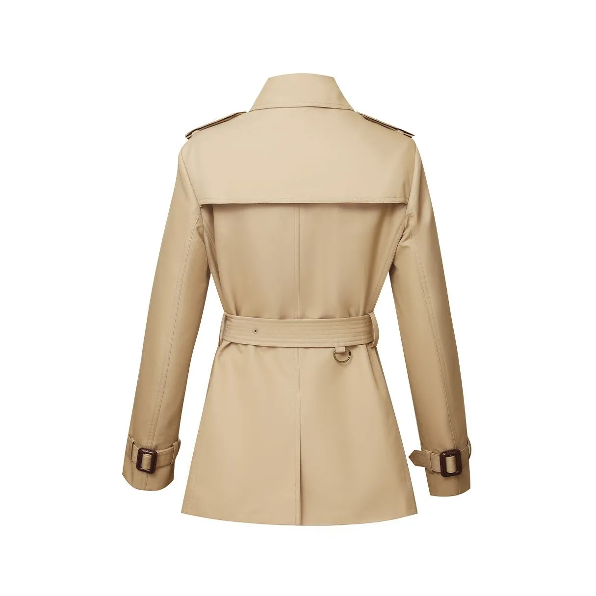 Belted Double Breasted Trench Coat