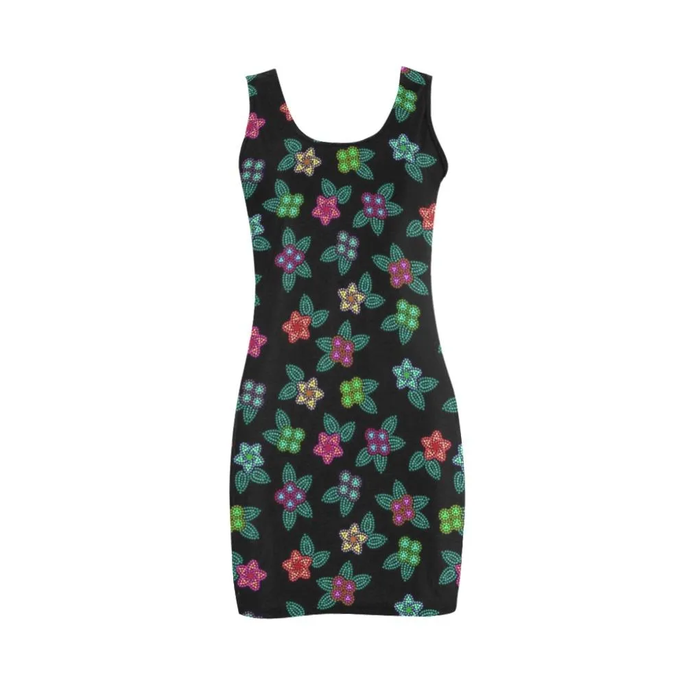 Berry Flowers Black Medea Vest Dress