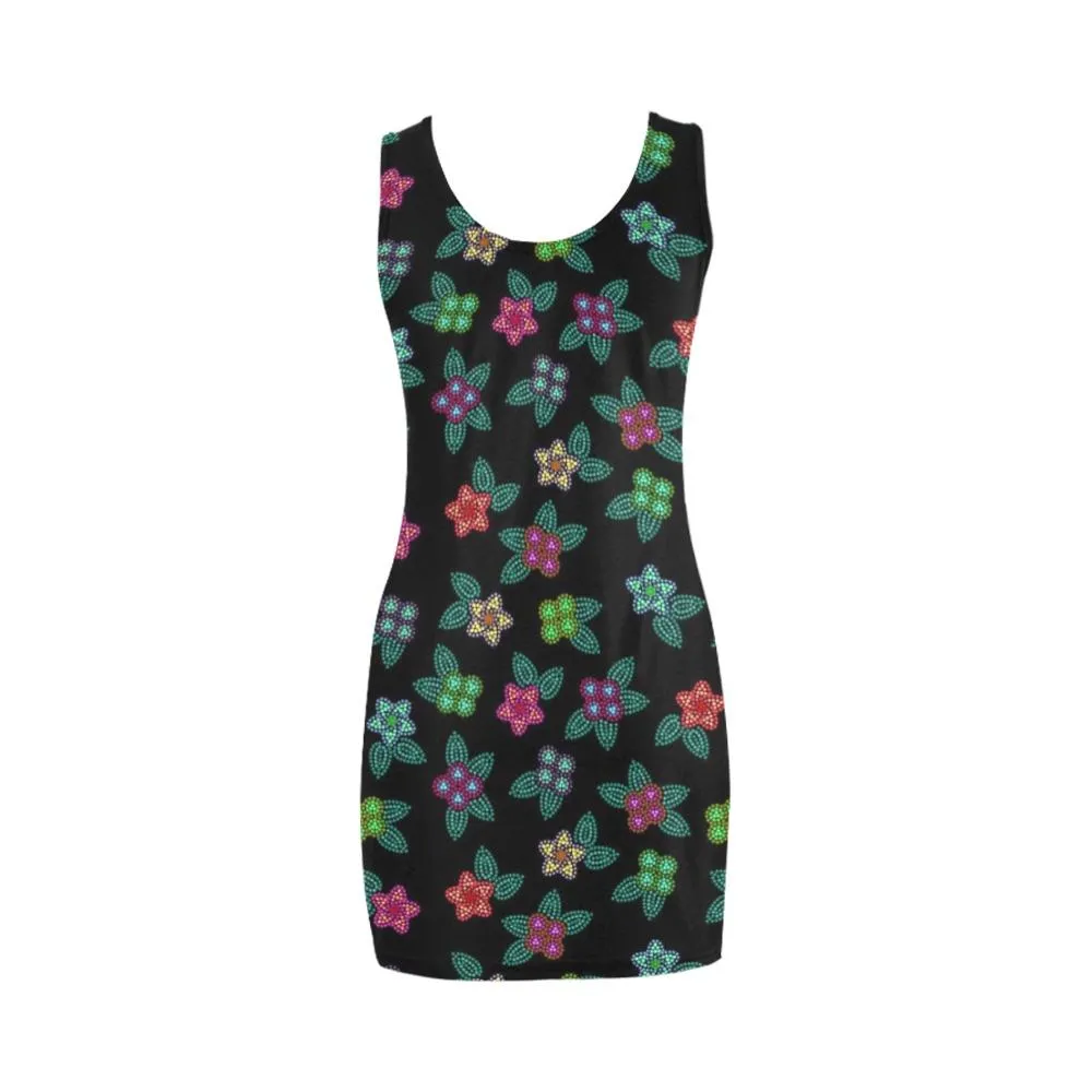 Berry Flowers Black Medea Vest Dress