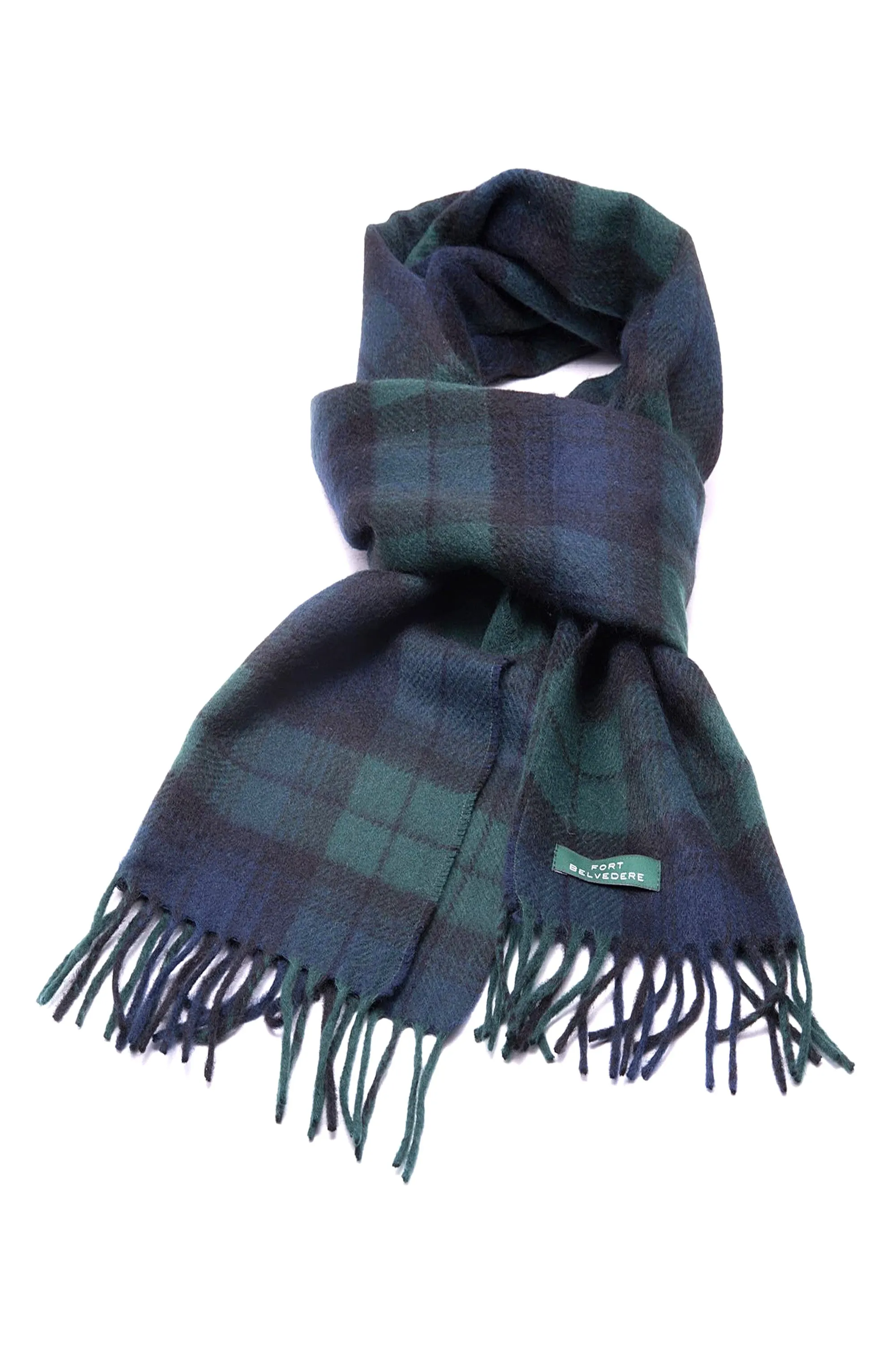 Black Watch Tartan Cashmere Scarf