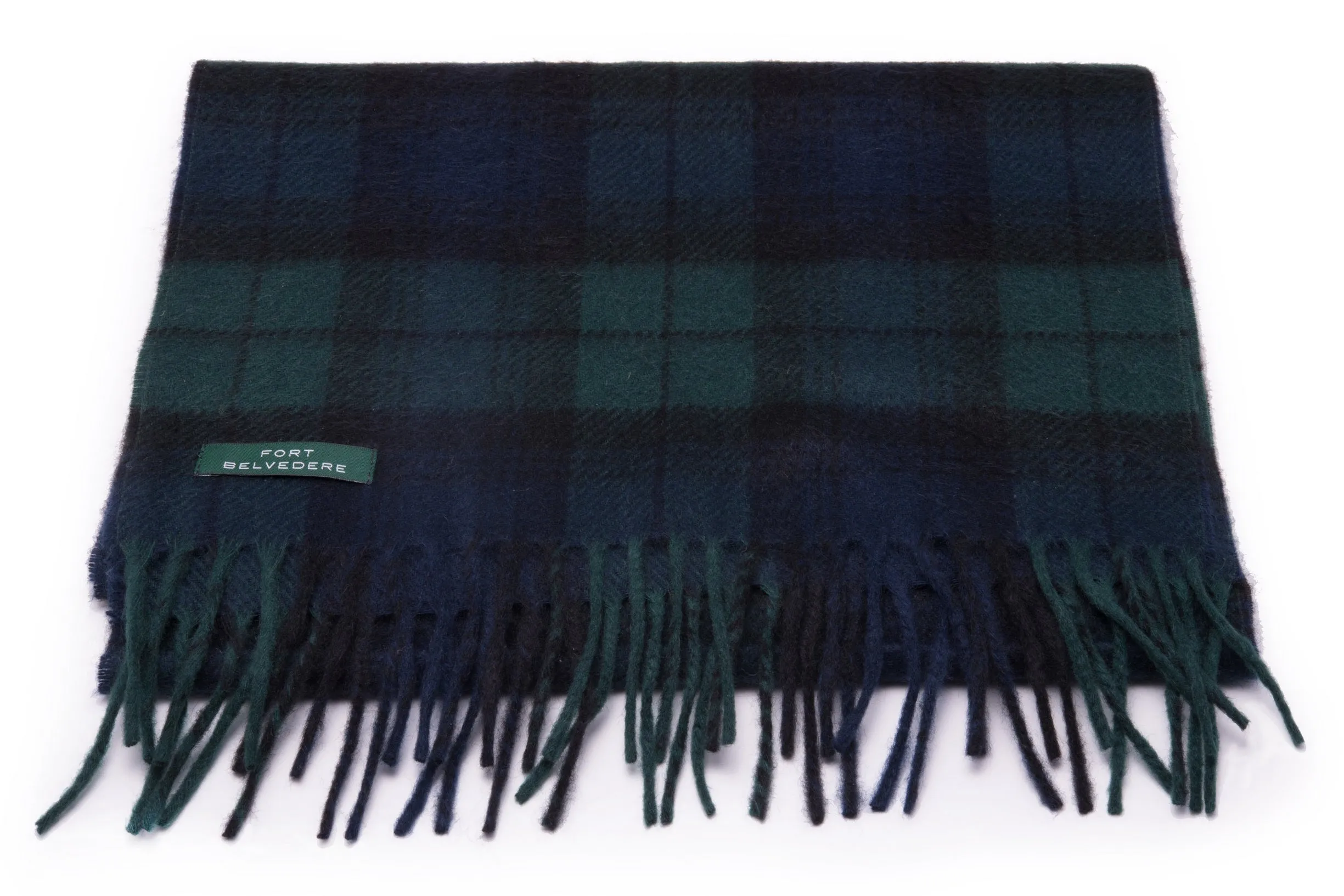 Black Watch Tartan Cashmere Scarf