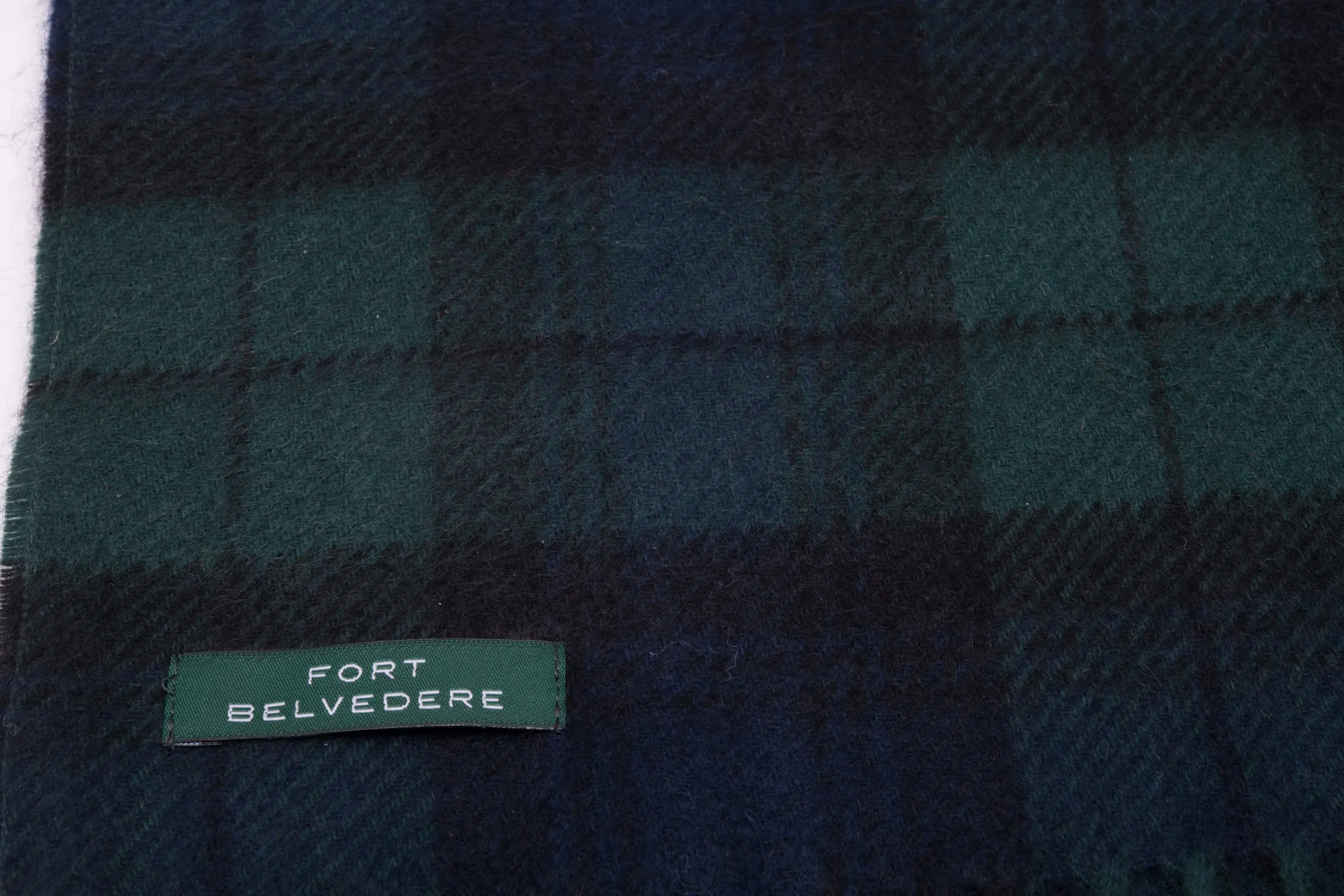 Black Watch Tartan Cashmere Scarf