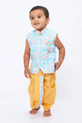 Boys Festive Kurta with Dhoti Pants - Traditional Elegance Reimagined