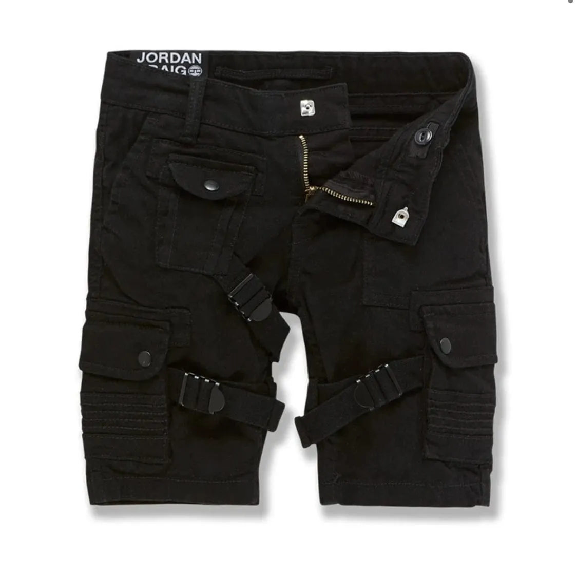 Boys Jordan Craig Cairo Cargo Shorts (Black Out) 4398B