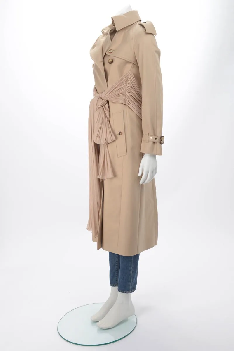 Burberry Honey Trench Coat with Draped Belt UK 4