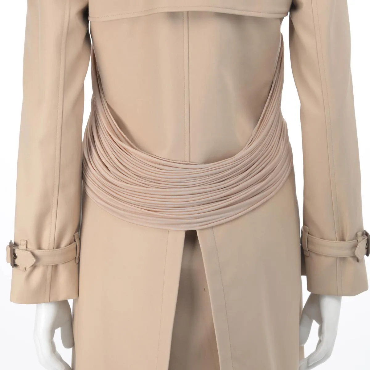 Burberry Honey Trench Coat with Draped Belt UK 4