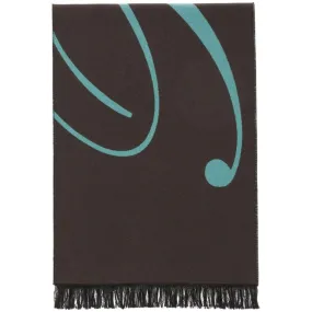 Burberry wool-silk Scarf aqua