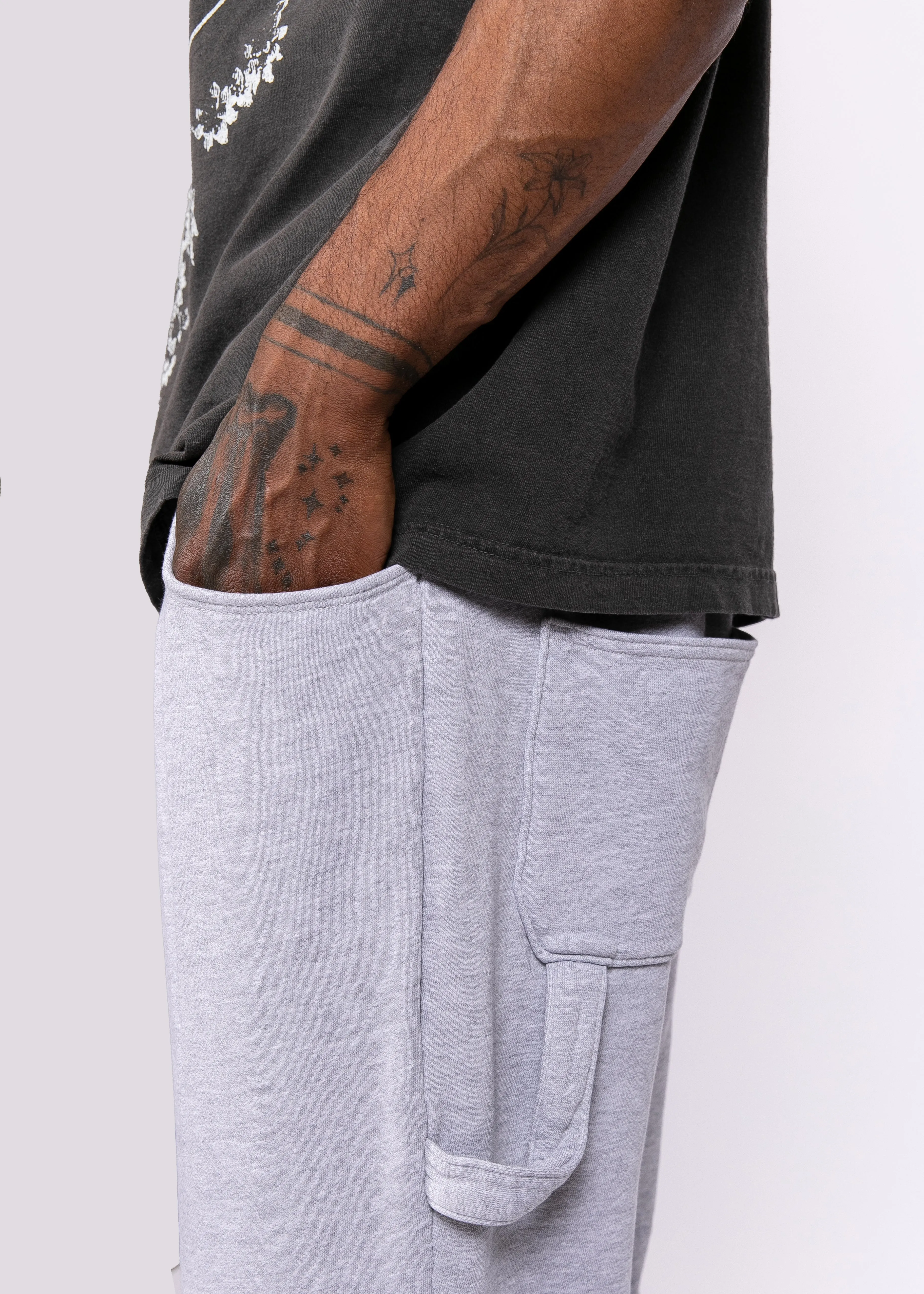 Cargo Sweatpant - Heather Grey