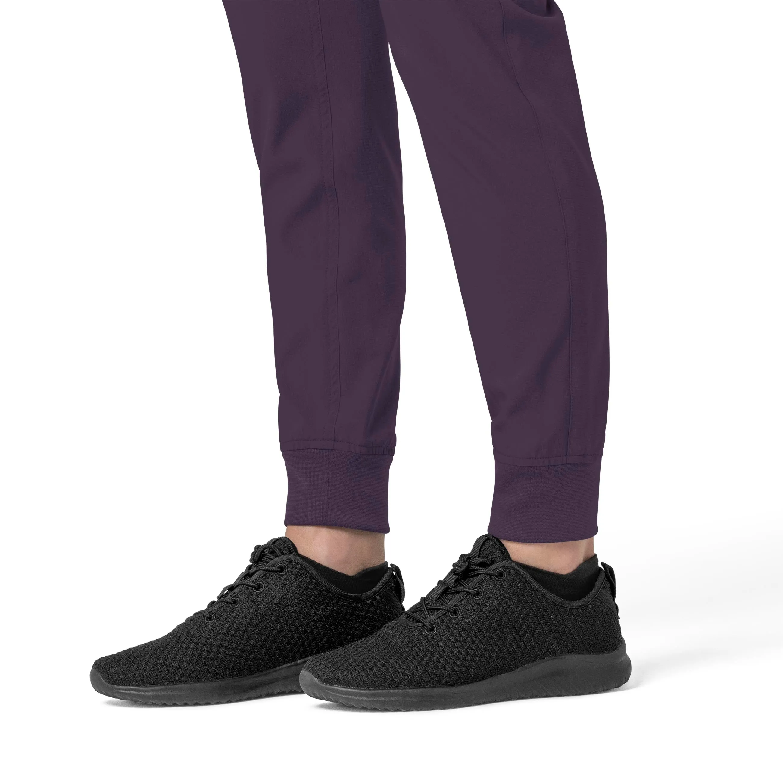 Carhartt Force Cross-Flex Women's Cargo Jogger Scrub Pant - Black Plum