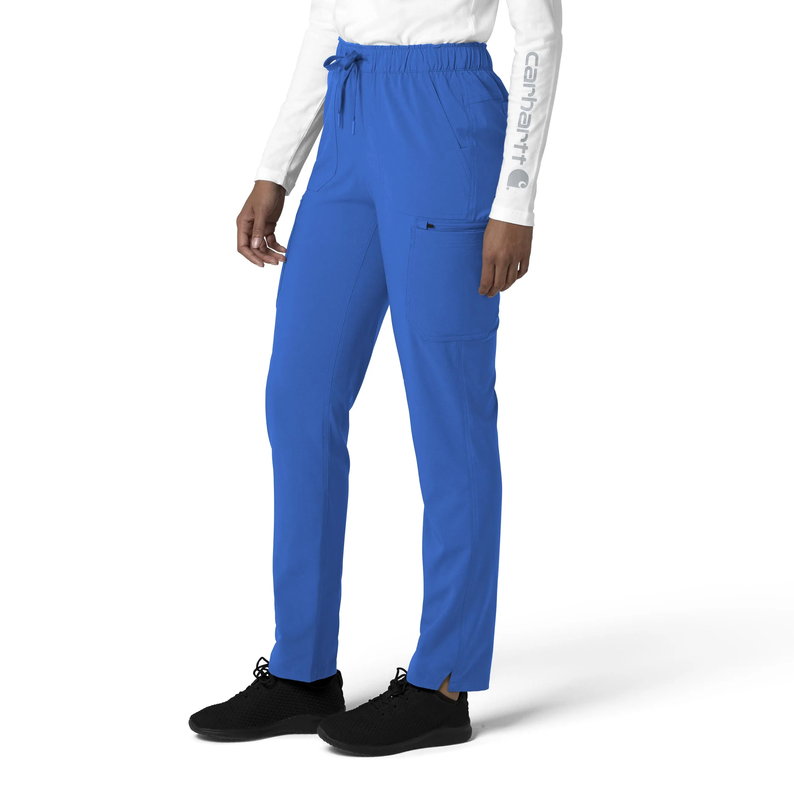 Carhartt Force Cross-Flex Women's Straight Leg Cargo Scrub Pant - Royal