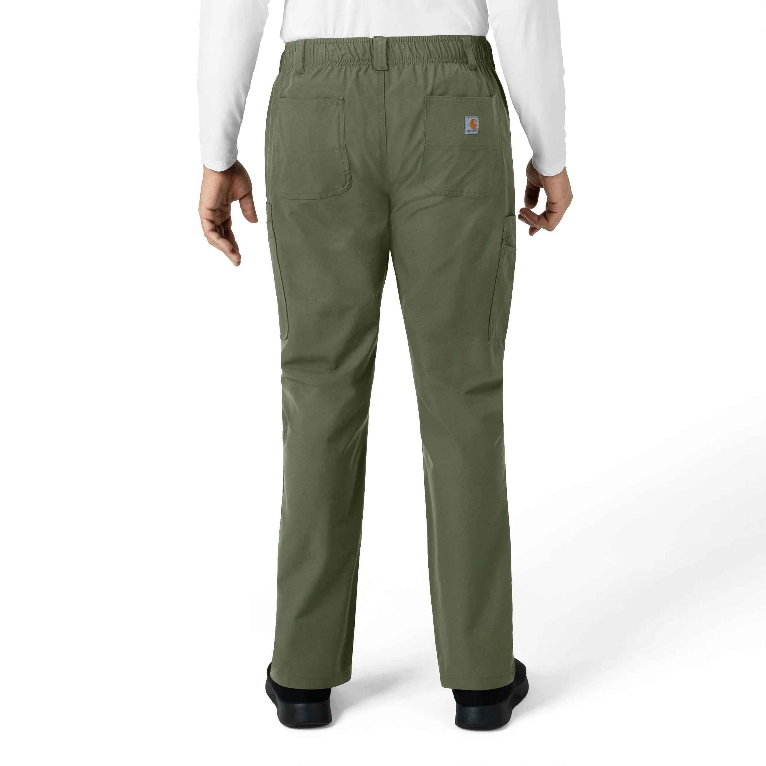 Carhartt Force Essentials Men's Straight Leg Cargo Scrub Pant - Olive