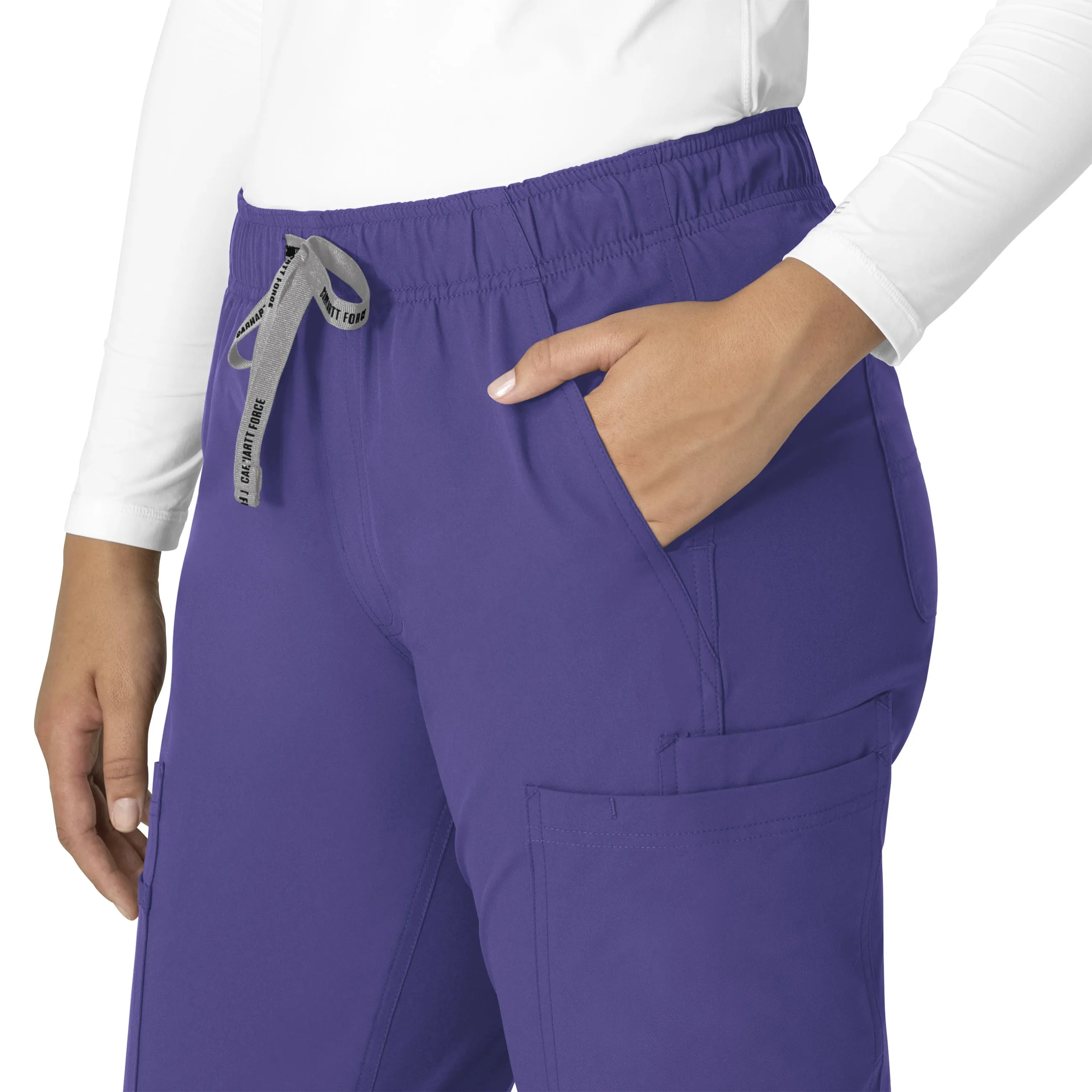 Carhartt Force Essentials Women's Straight Leg Scrub Pant - Grape