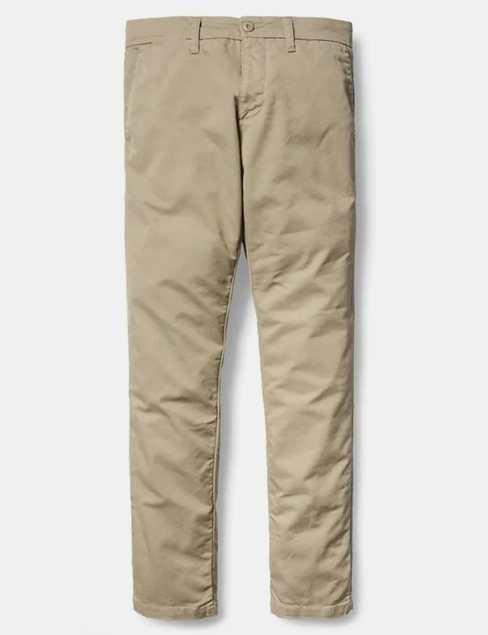 Carhartt Sid Pant Chino (Slim) - Khaki Leather Rinsed