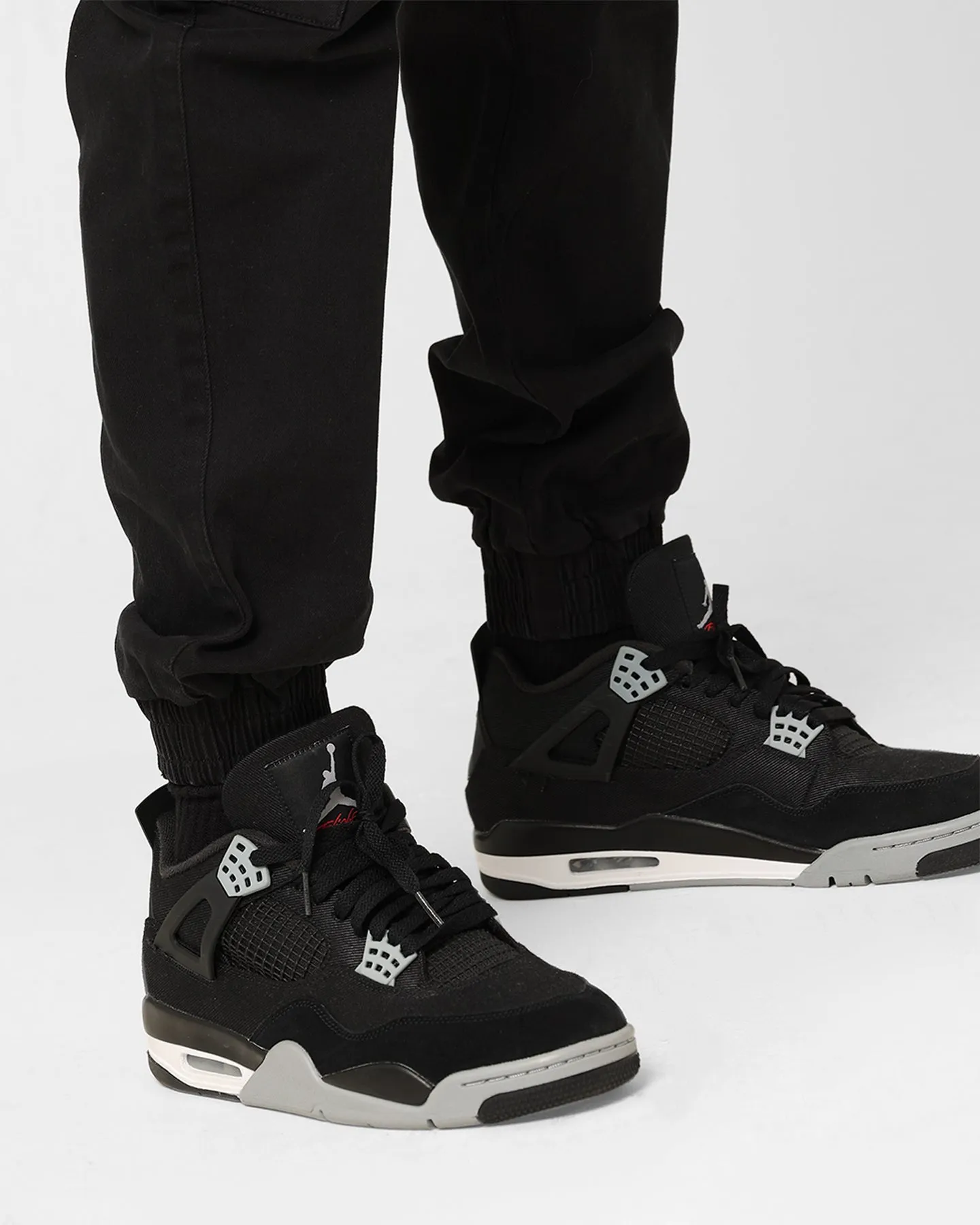 Carre Denim Base Cargo Jogger Washed Black