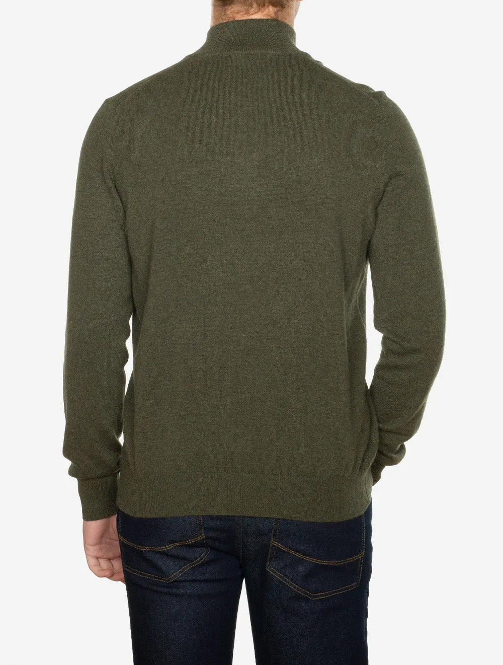 Cashmere Mock Neck Green