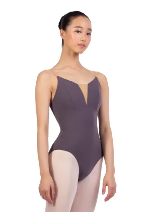 Charlotte Adjustable Strap Camisole Leotard (Medium Taupe)