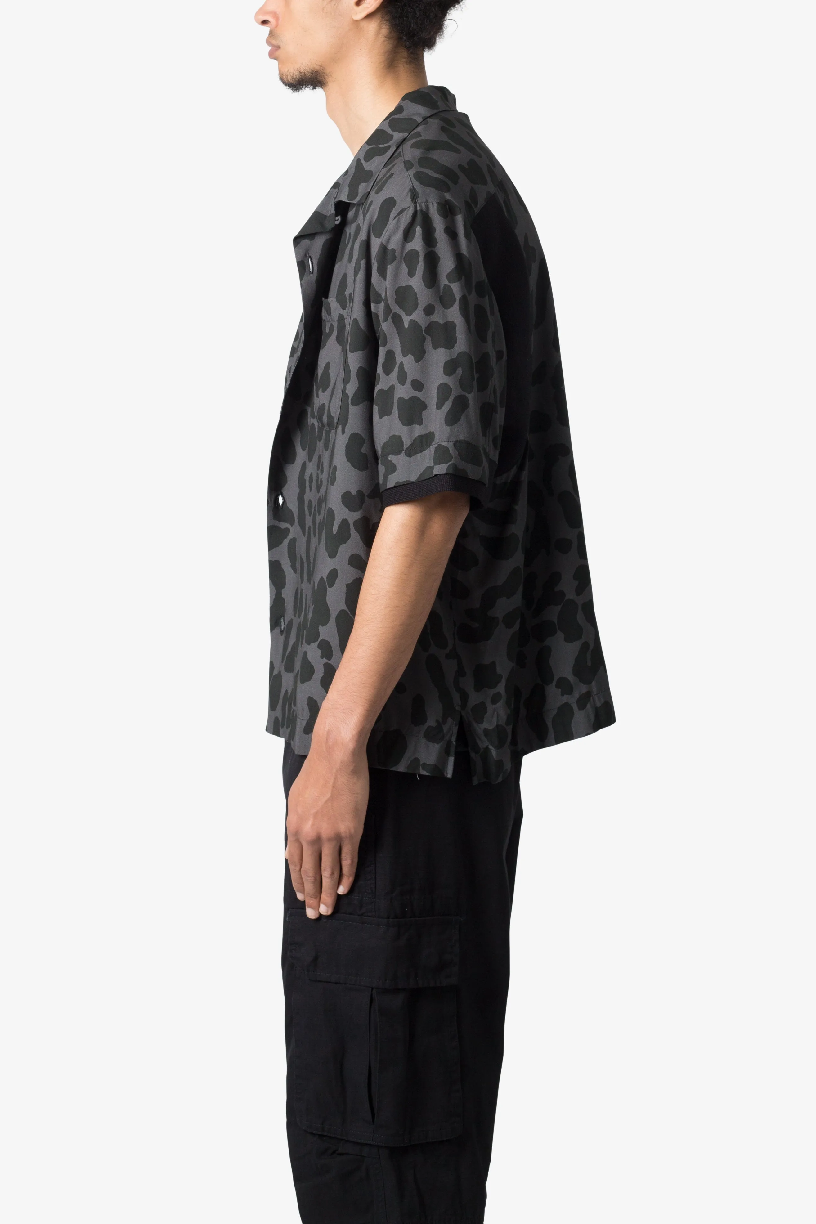 Cheetah Cargo Shirt - Black/Grey