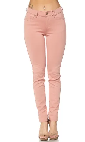 Classic Stretch Knit Skinny Pants in Pink (S-3XL)