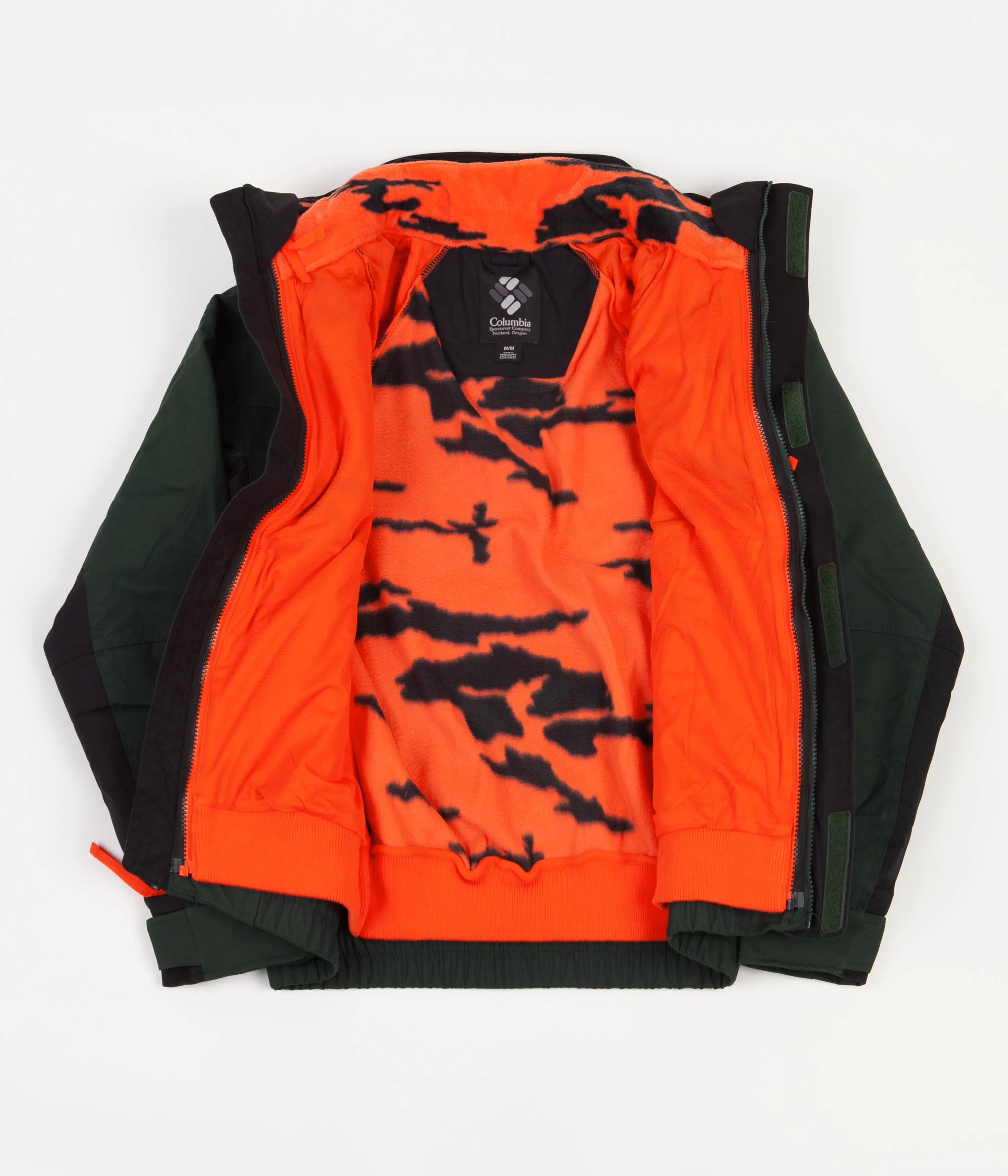 Columbia Field ROC Bugaboo 1986 Jacket - Spruce / Black / Red Quartz