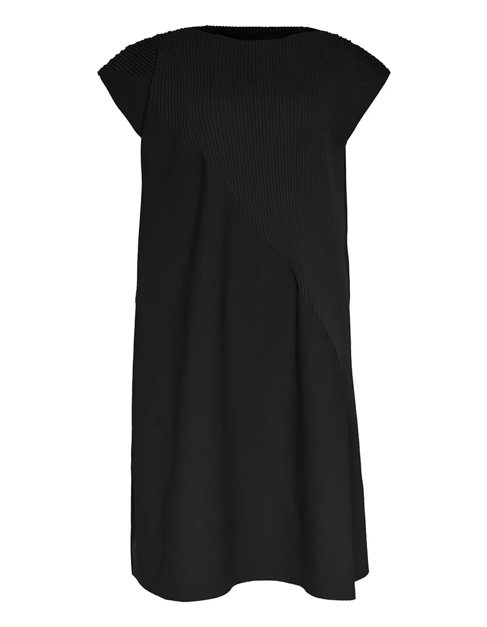 Contrast Knit Dress