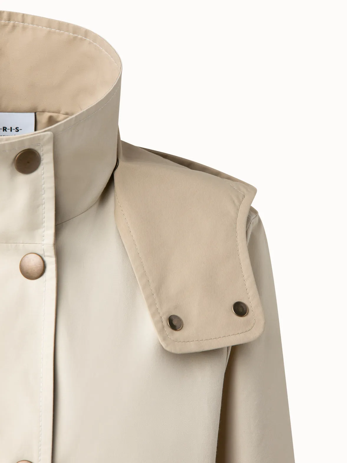 Cotton Techno Trench Coat